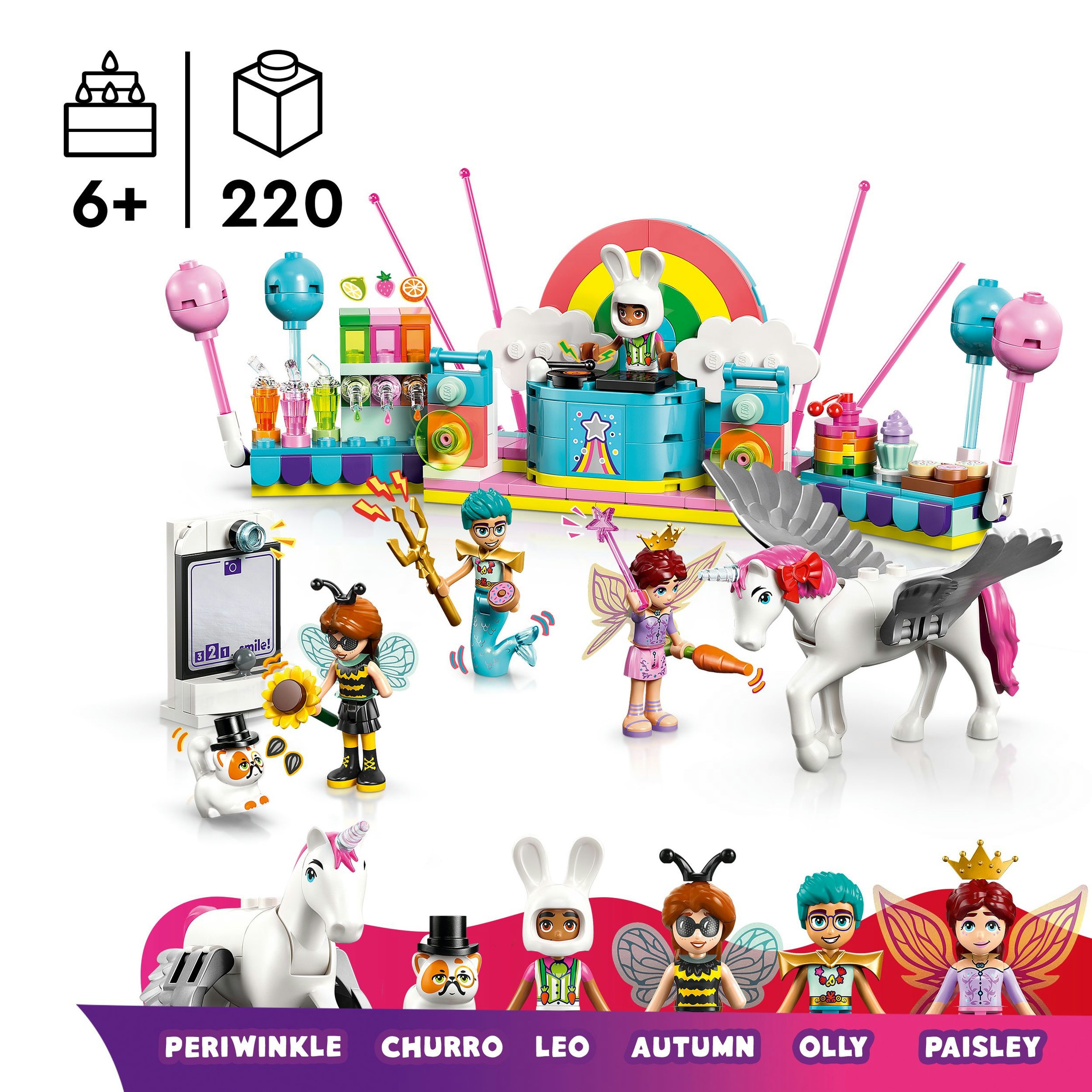 Juego de construcción Fiesta de Disfraces con Unicornio y Hada LEGO Friends - 42661 3
