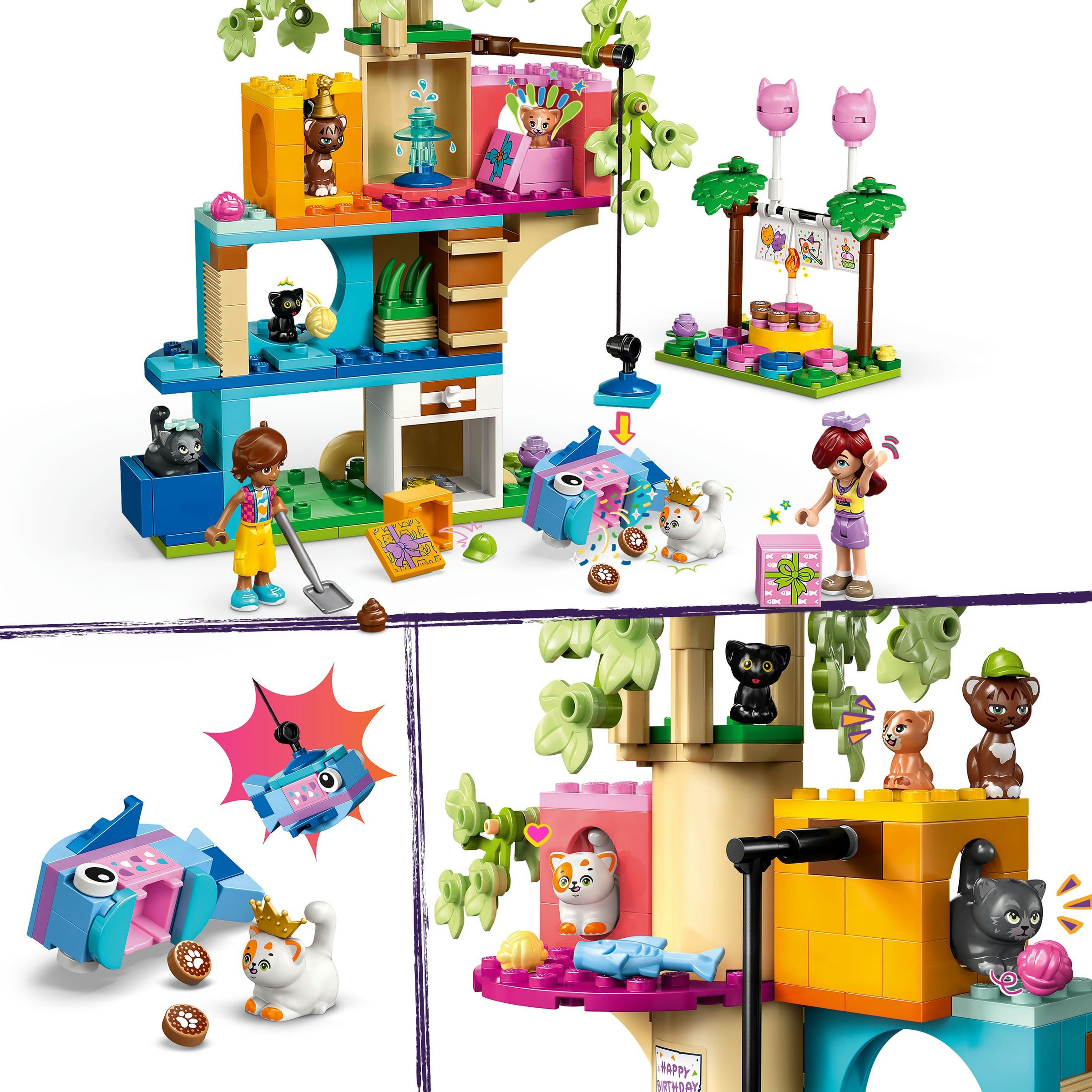 Juego de construcción Fiesta de Cumpleaños y Casa del Árbol Felina LEGO Friends - 42666 4