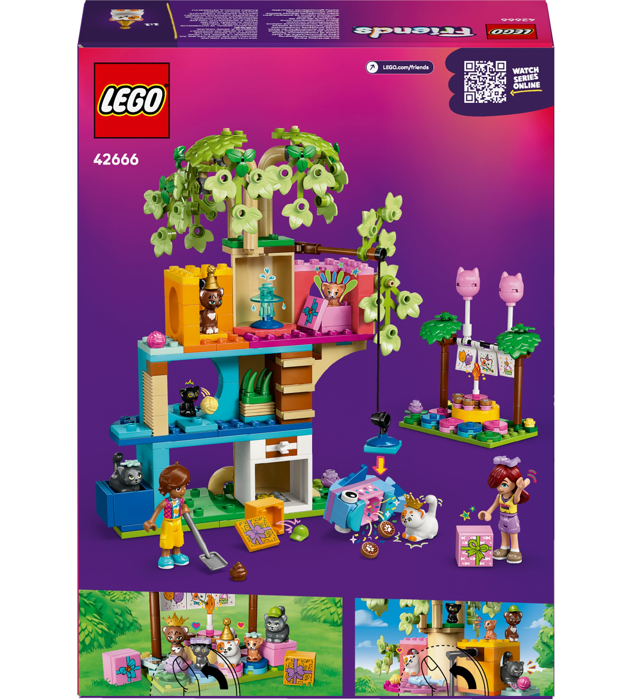 Juego de construcción Fiesta de Cumpleaños y Casa del Árbol Felina LEGO Friends - 42666 8