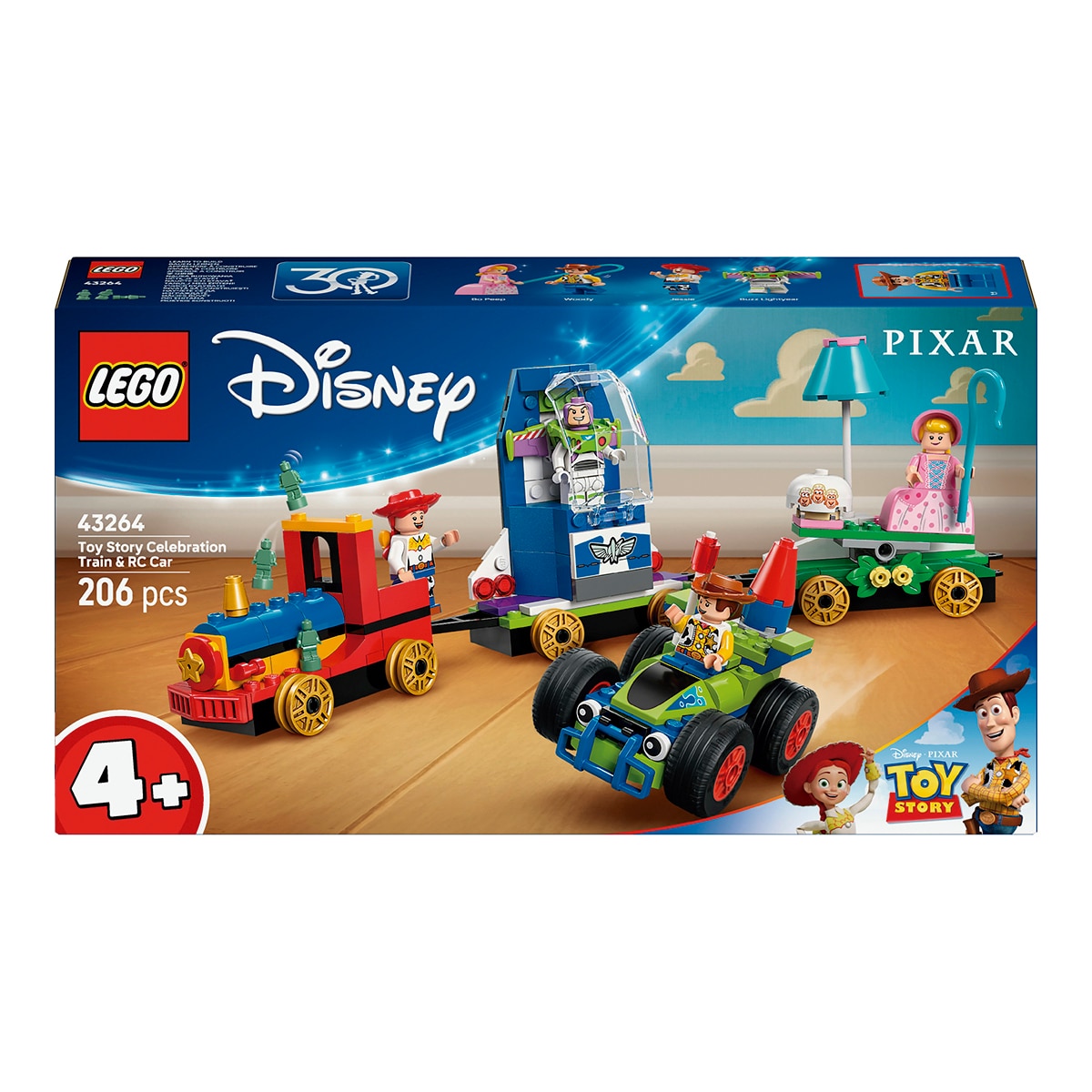 Imagen 0 de Juego de construcción Tren de Celebración de Toy Story y Coche RC LEGO Disney - 43264