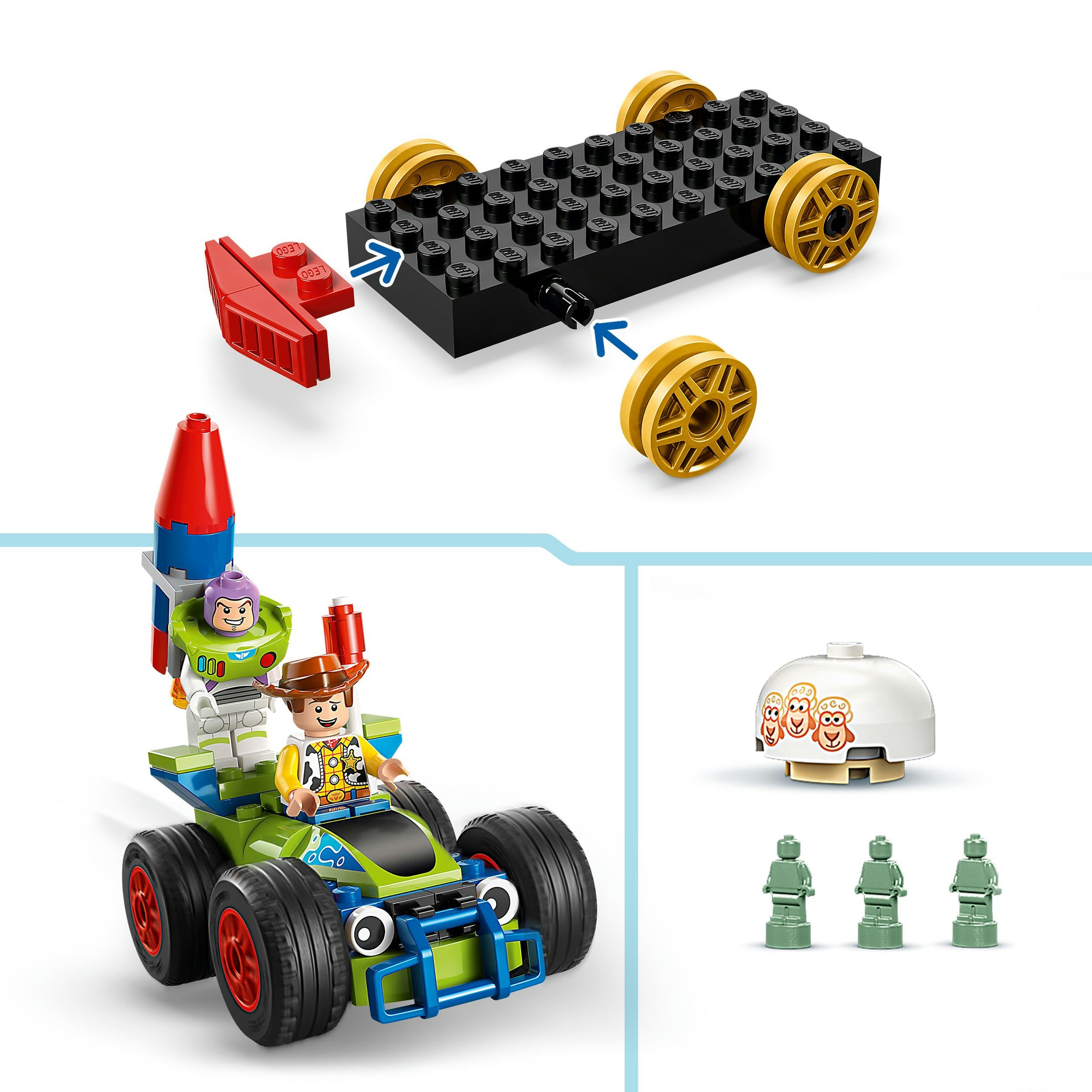 Juego de construcción Tren de Celebración de Toy Story y Coche RC LEGO Disney - 43264 4