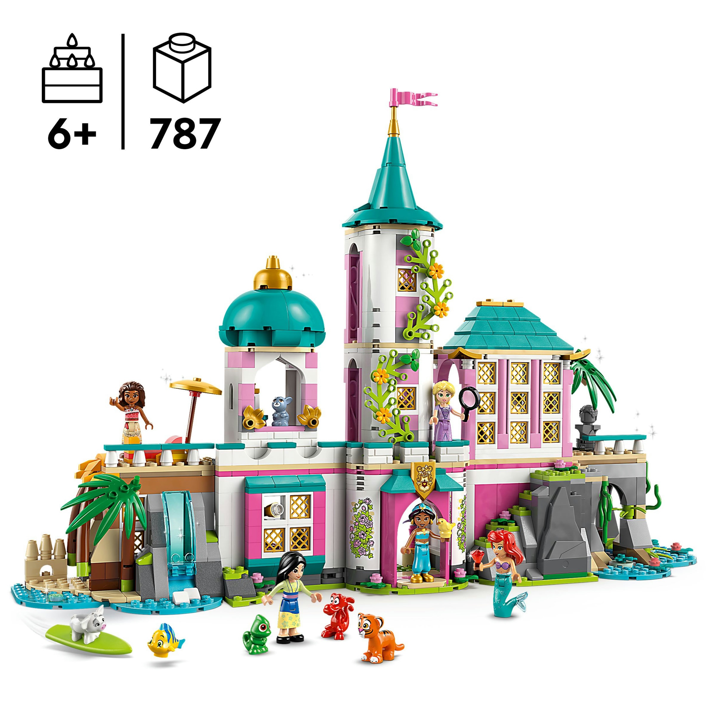 Juego de construcción Castillo de las Princesas y Mascotas Reales LEGO Princess - 43267 3