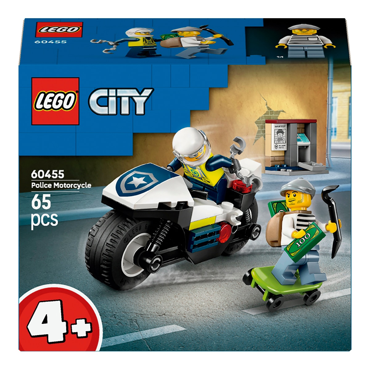Imagen 0 de Juego de construcción Persecución en Moto de Policía LEGO City - 60455