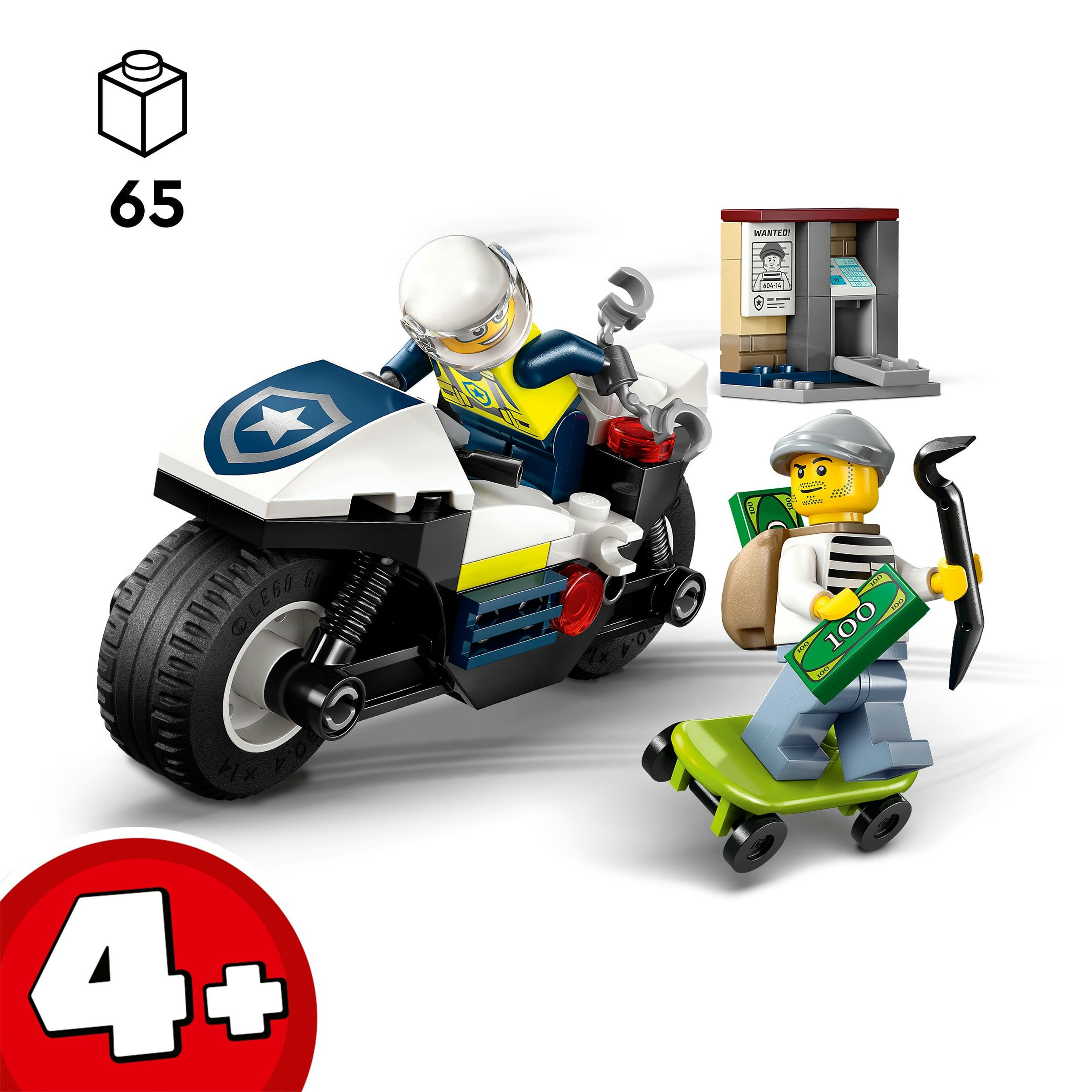 Juego de construcción Persecución en Moto de Policía LEGO City - 60455 3