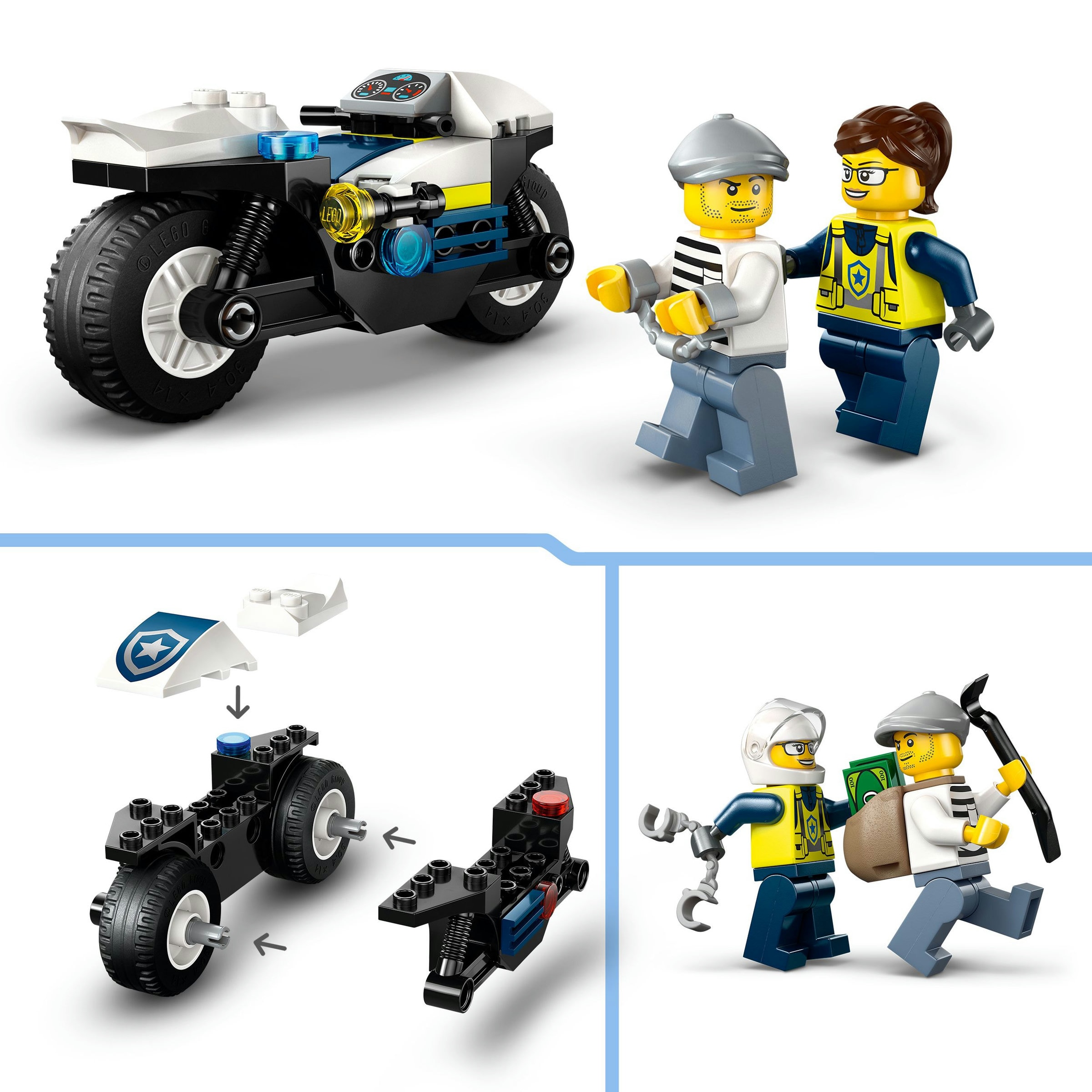 Juego de construcción Persecución en Moto de Policía LEGO City - 60455 4