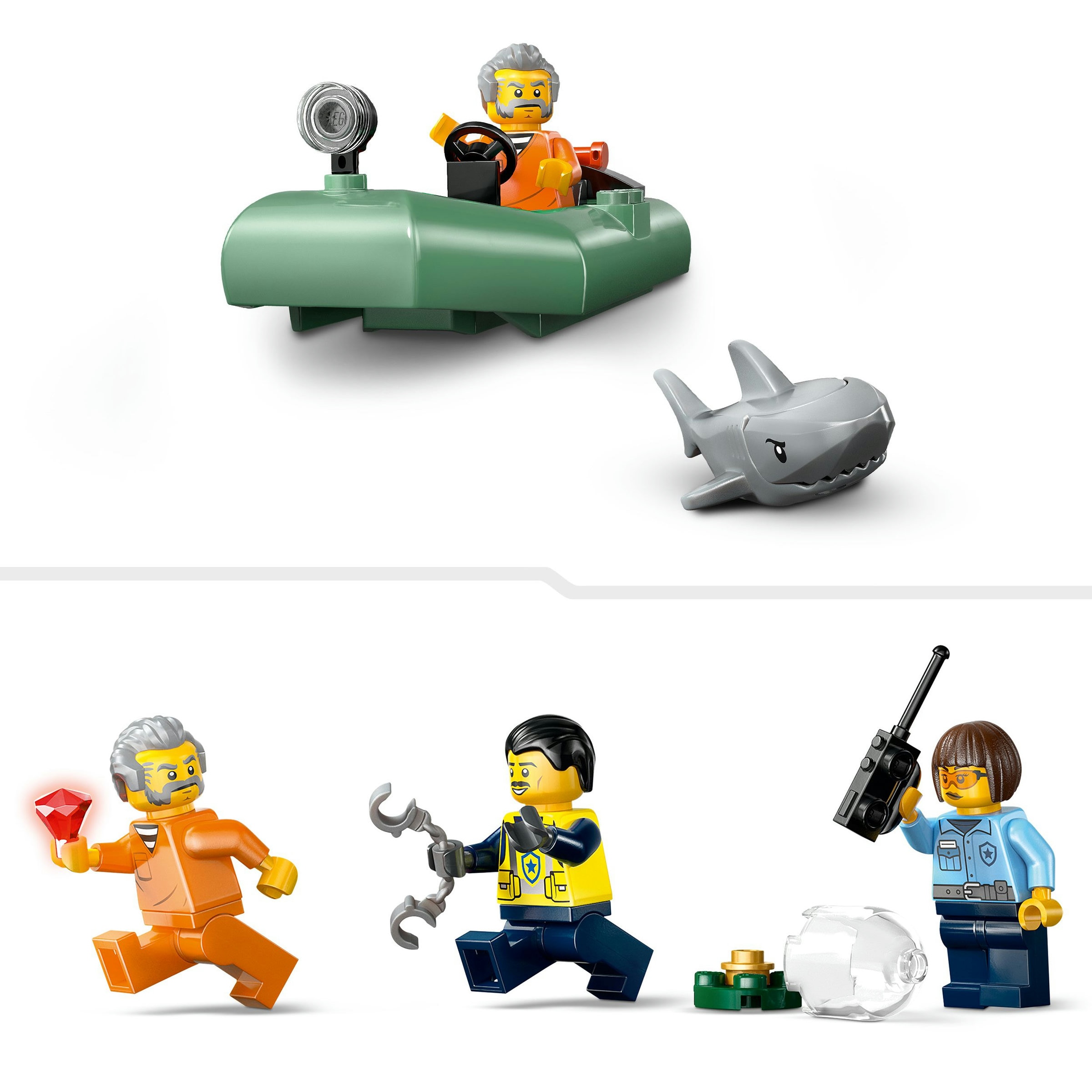 Juego de construcción Persecución en Barco de Policía LEGO City - 60456 6