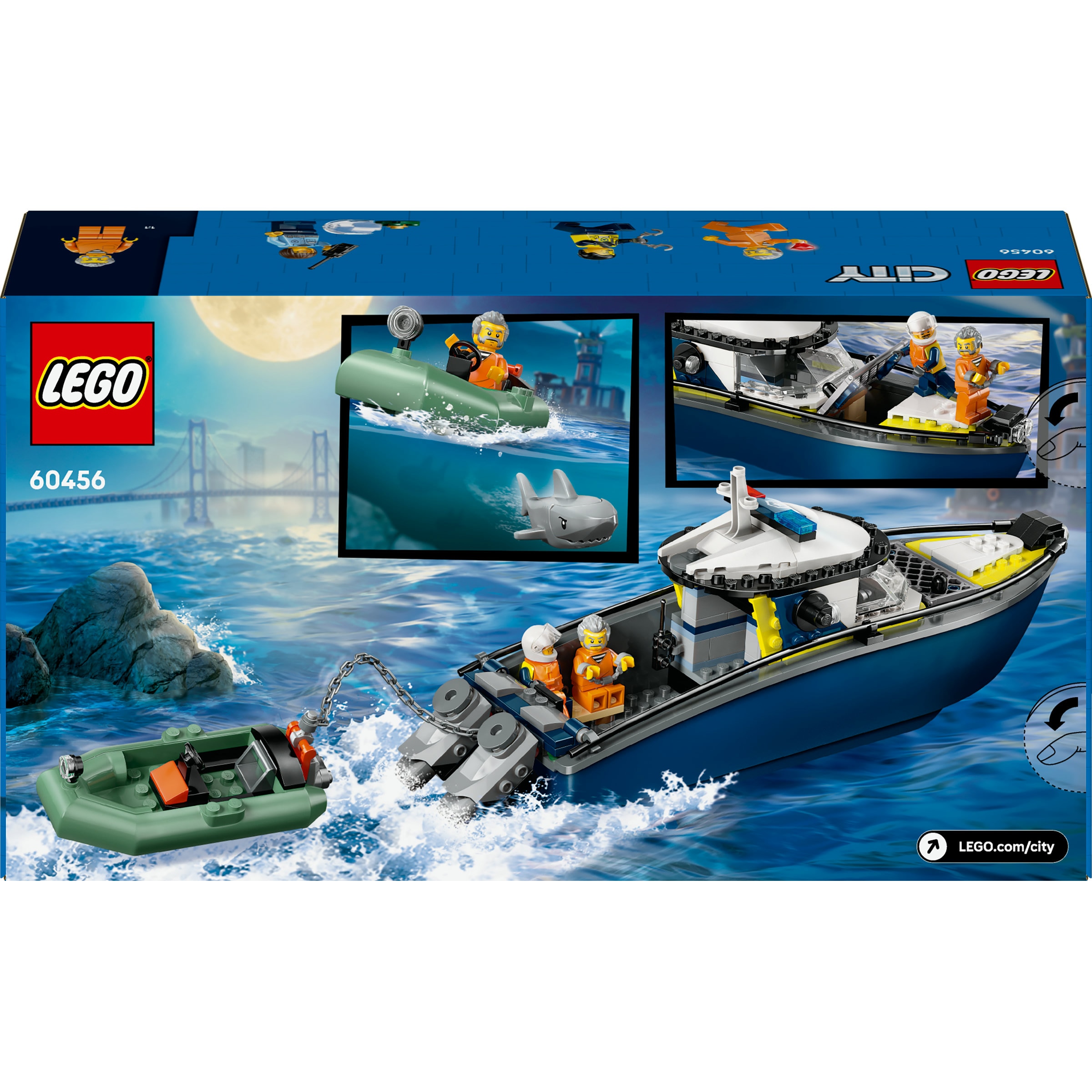Juego de construcción Persecución en Barco de Policía LEGO City - 60456 9