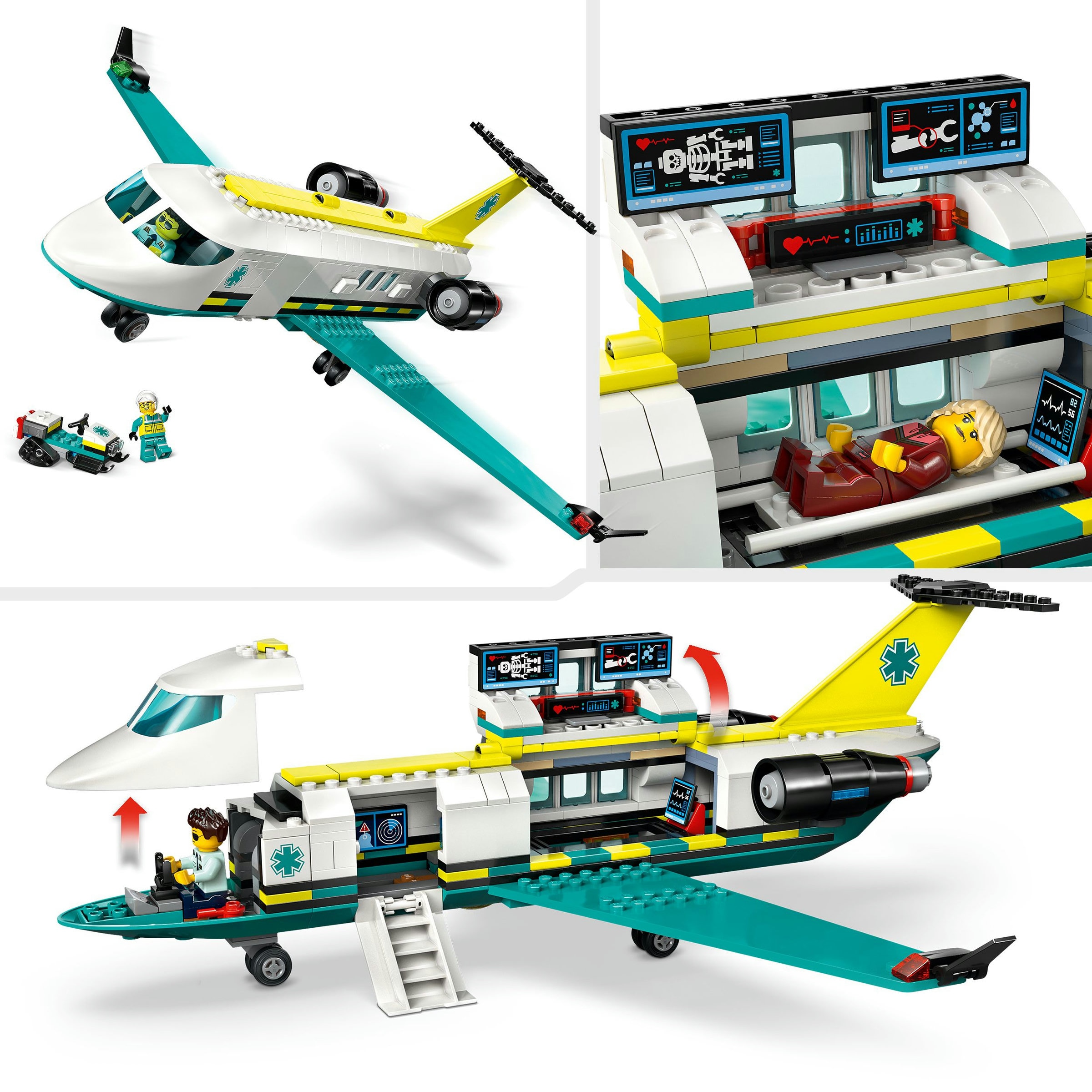 Juego de construcción Ambulancia Aérea de Emergencia LEGO City - 60465 4