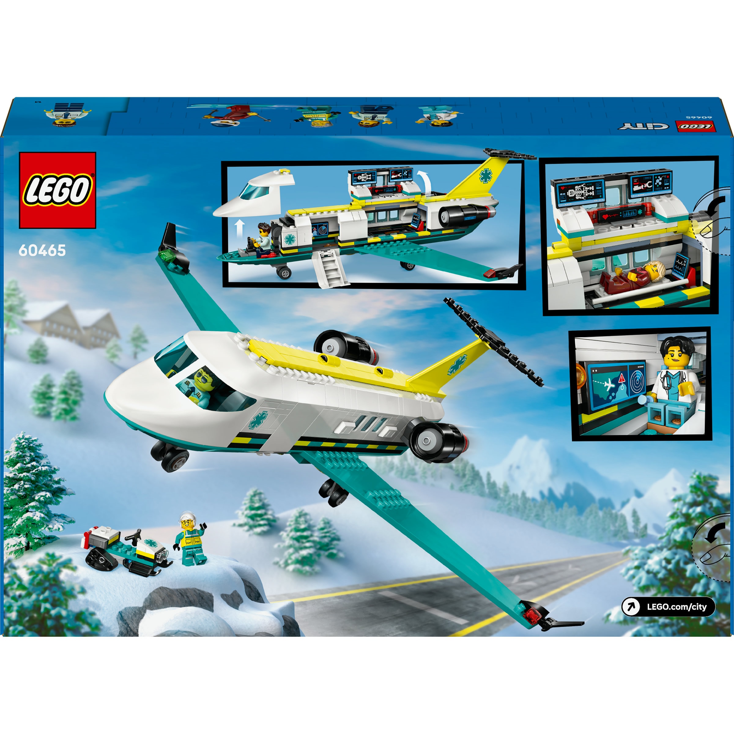 Juego de construcción Ambulancia Aérea de Emergencia LEGO City - 60465 8