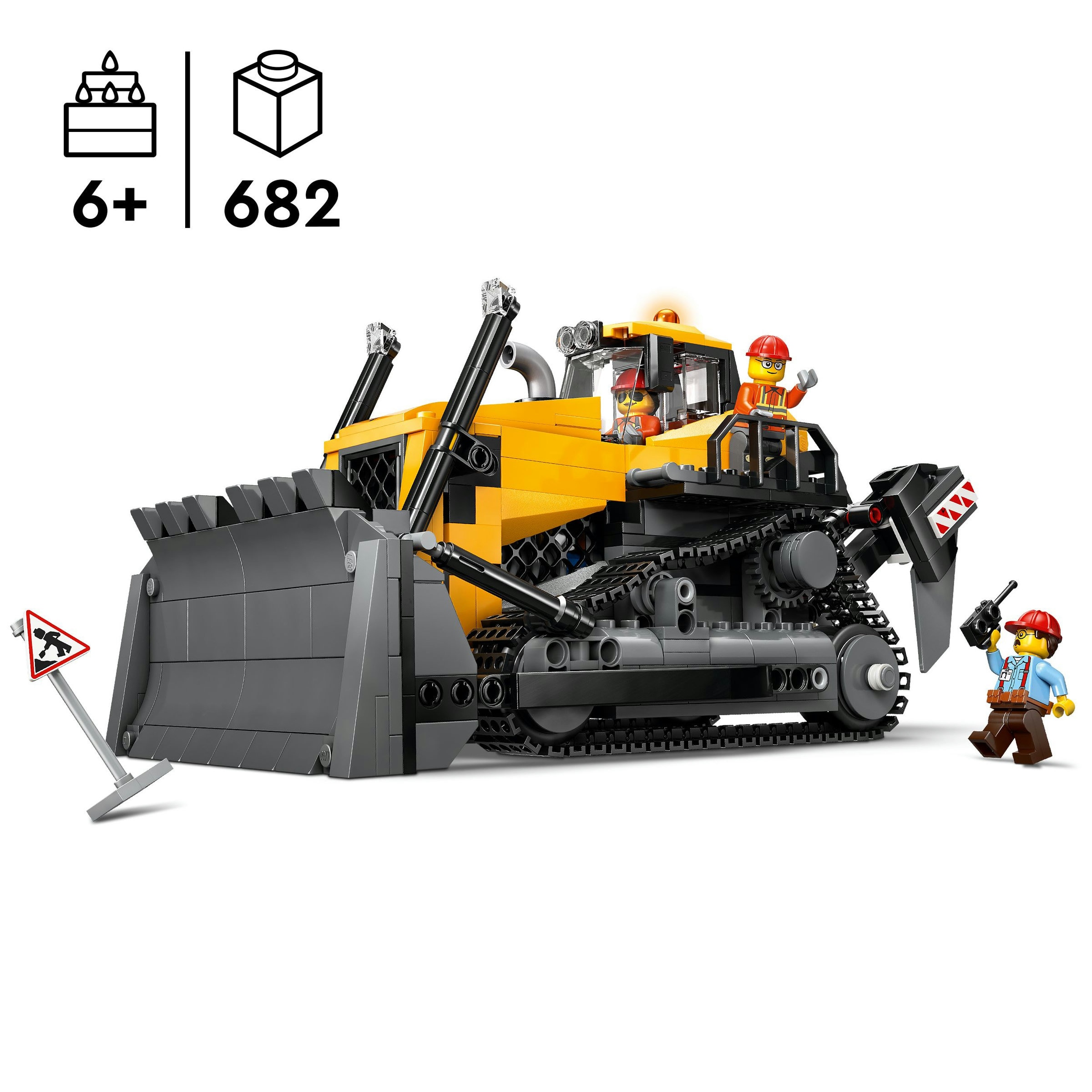 Juego de construcción Buldócer Amarillo LEGO City - 60466 3