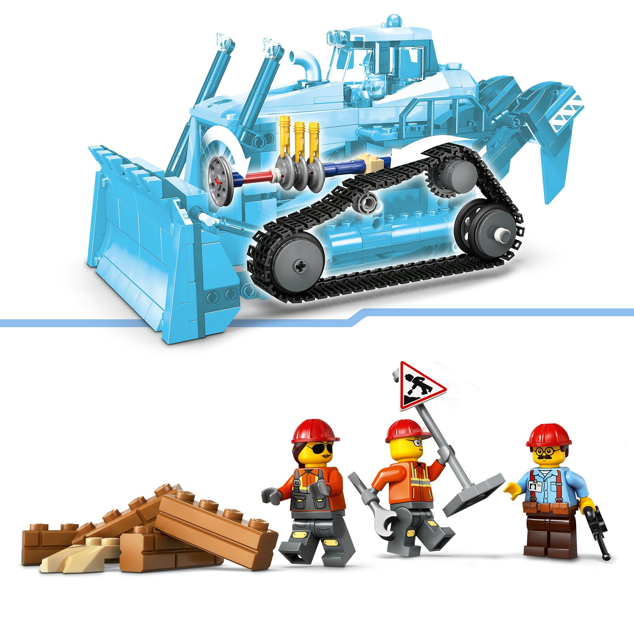 Juego de construcción Buldócer Amarillo LEGO City - 60466 5