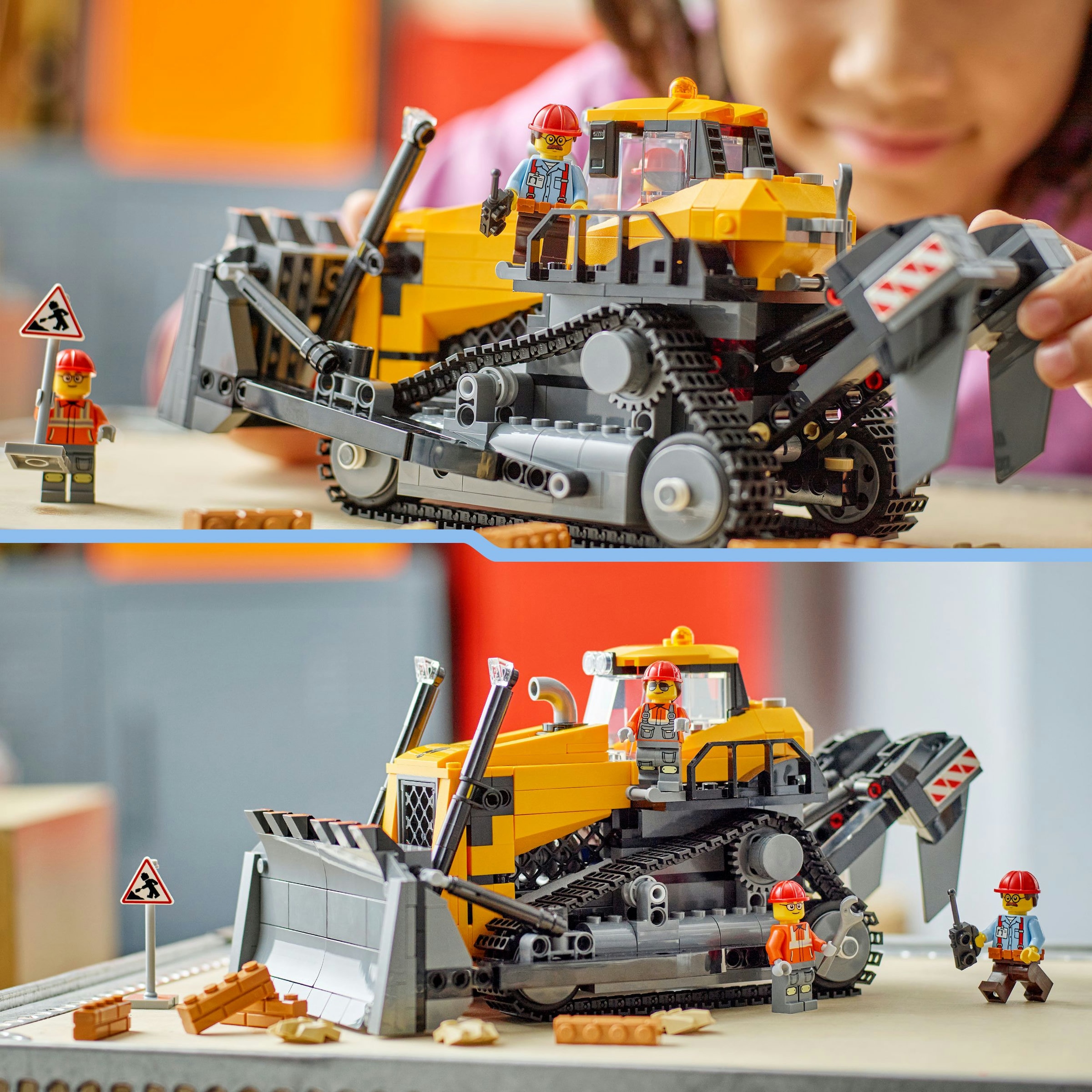 Juego de construcción Buldócer Amarillo LEGO City - 60466 6