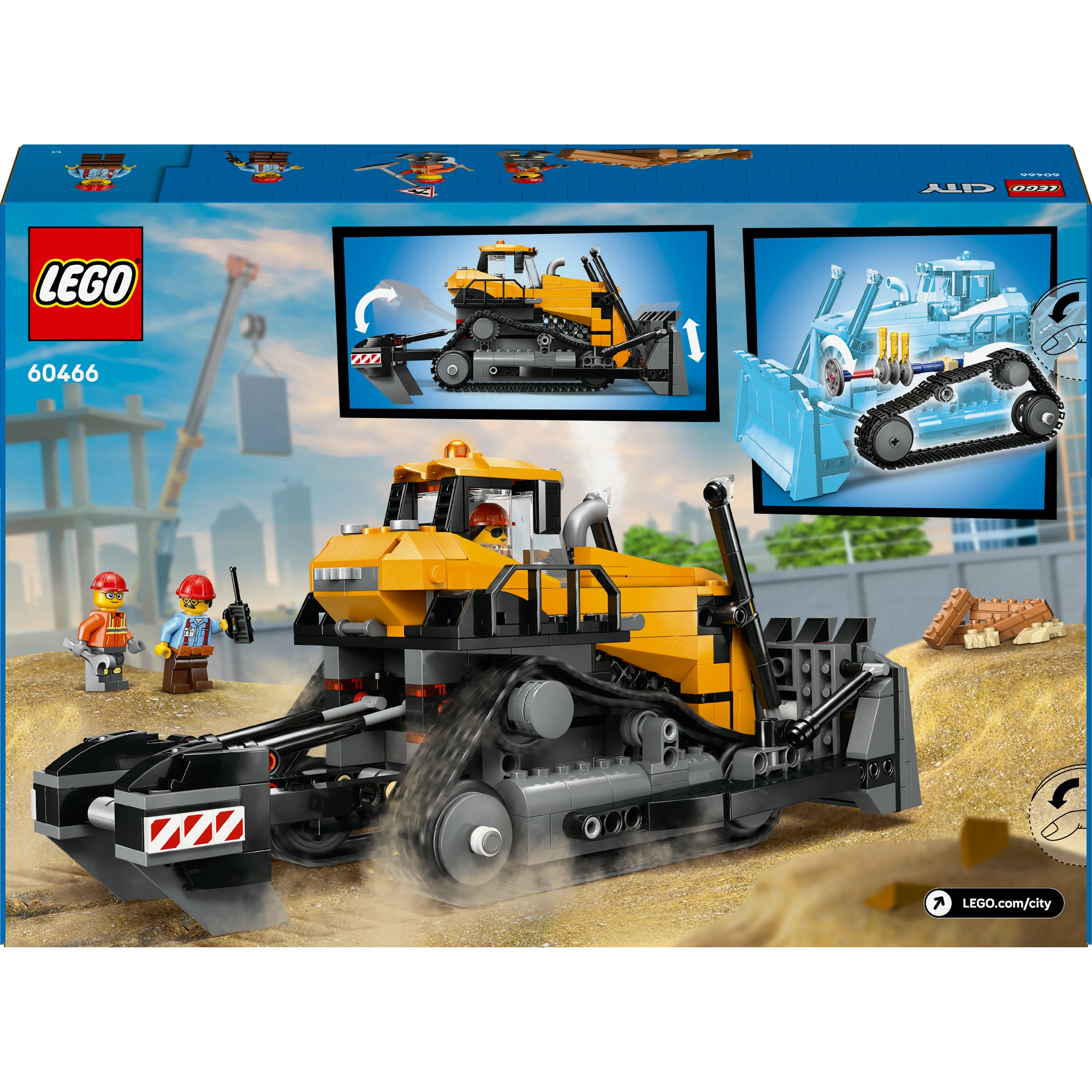 Juego de construcción Buldócer Amarillo LEGO City - 60466 8