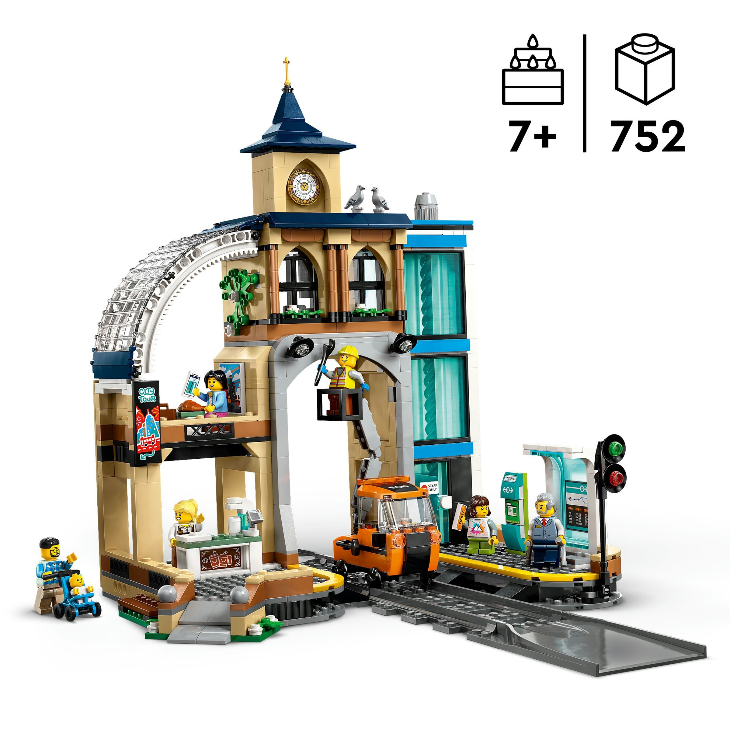 Juego de construcción Estación Central de Ferrocarril LEGO City - 60469 3