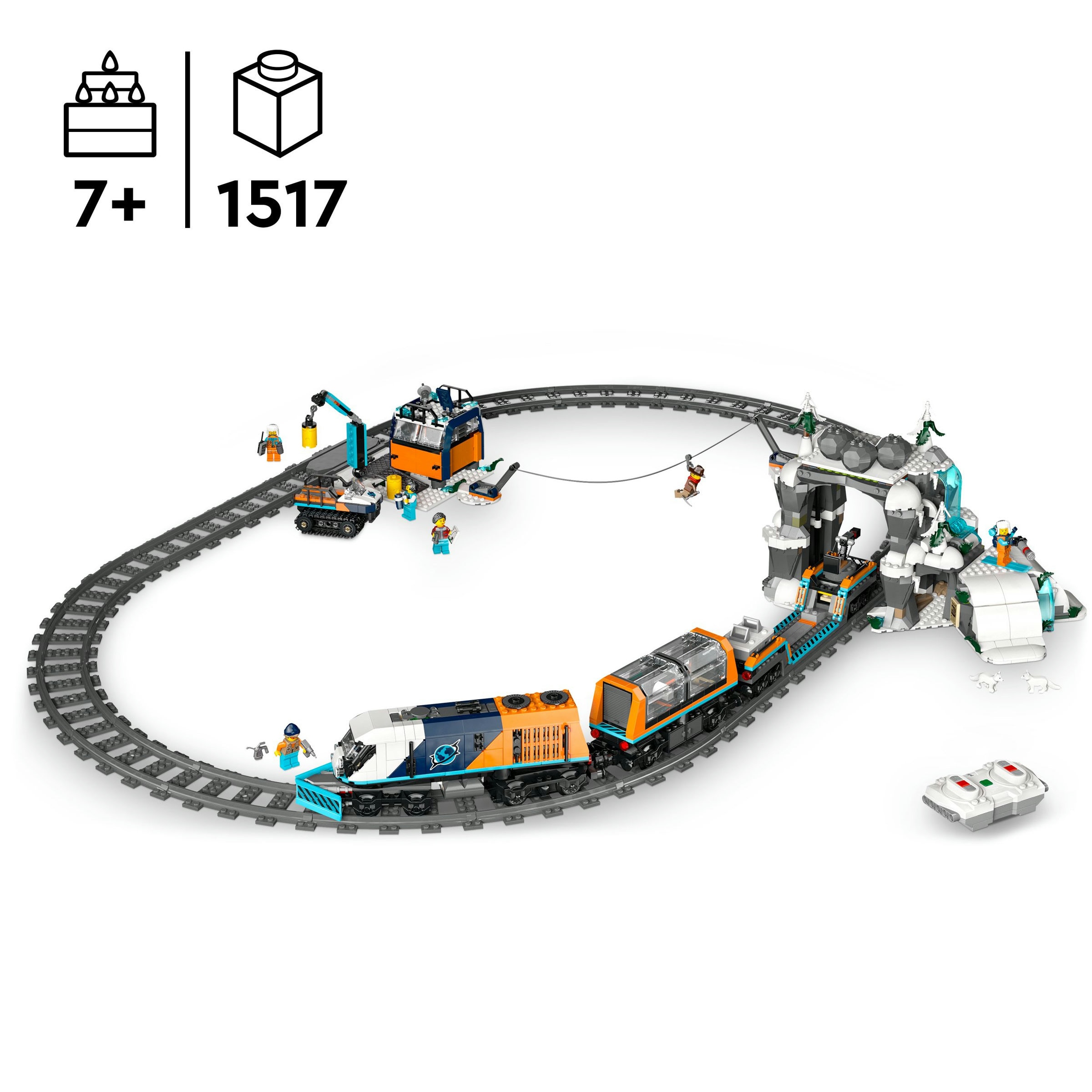Juego de construcción Tren Expreso Polar Ártico de los Exploradores LEGO City - 60470 3