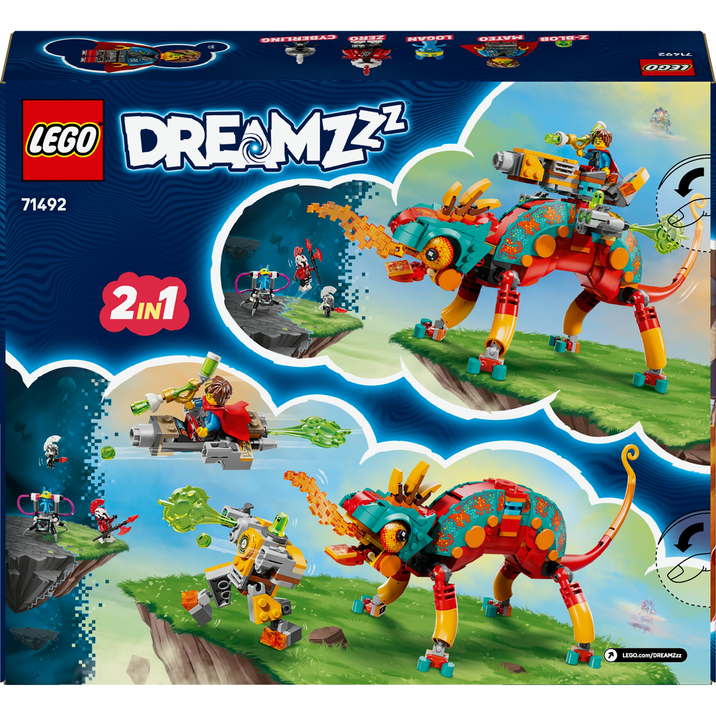 Juego de construcción Camaleón Llameante de Mateo LEGO Dreamzzz - 71492 9
