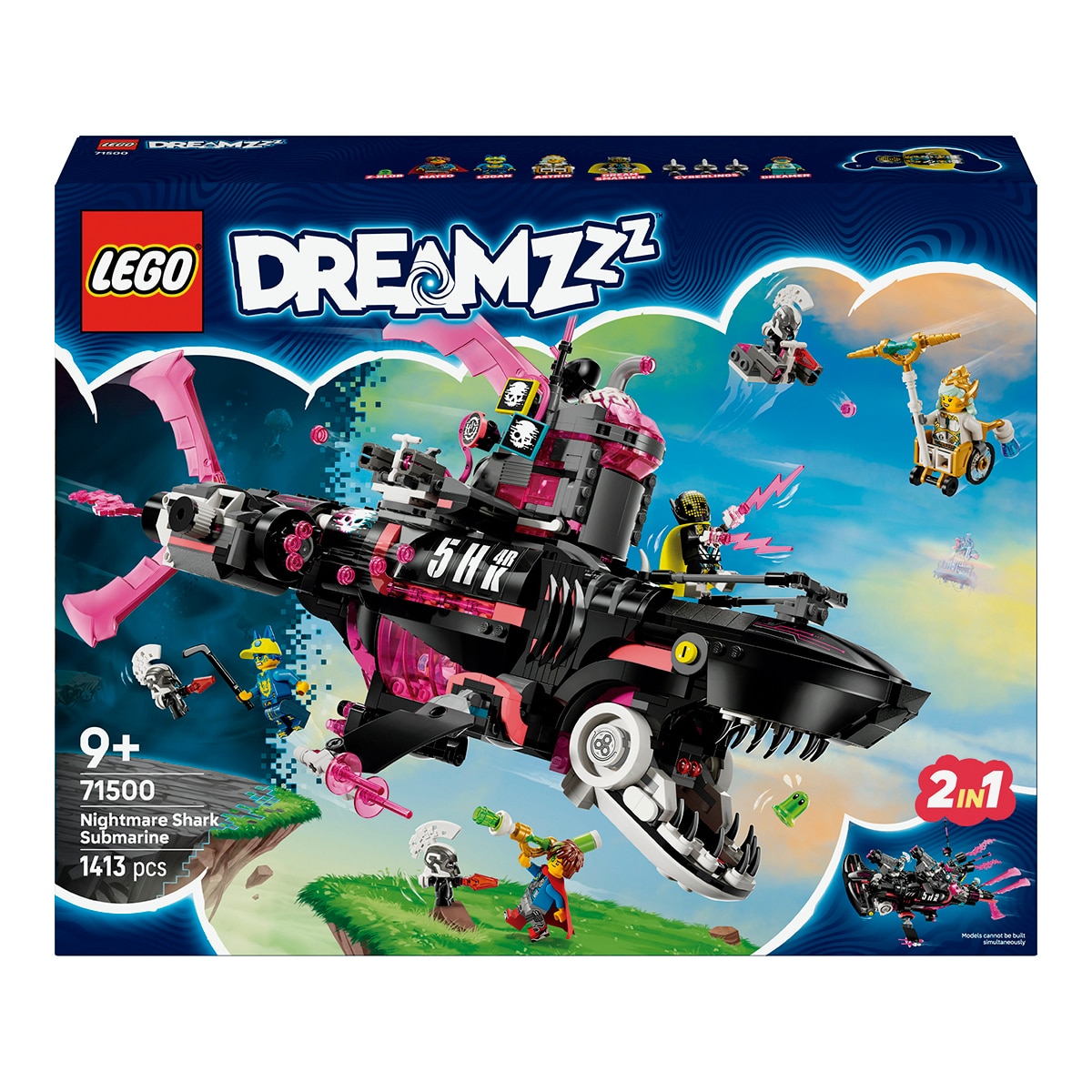 Imagen 0 de Juego de construcción Submarino-Tiburón de las Pesadillas LEGO Dreamzzz - 71500