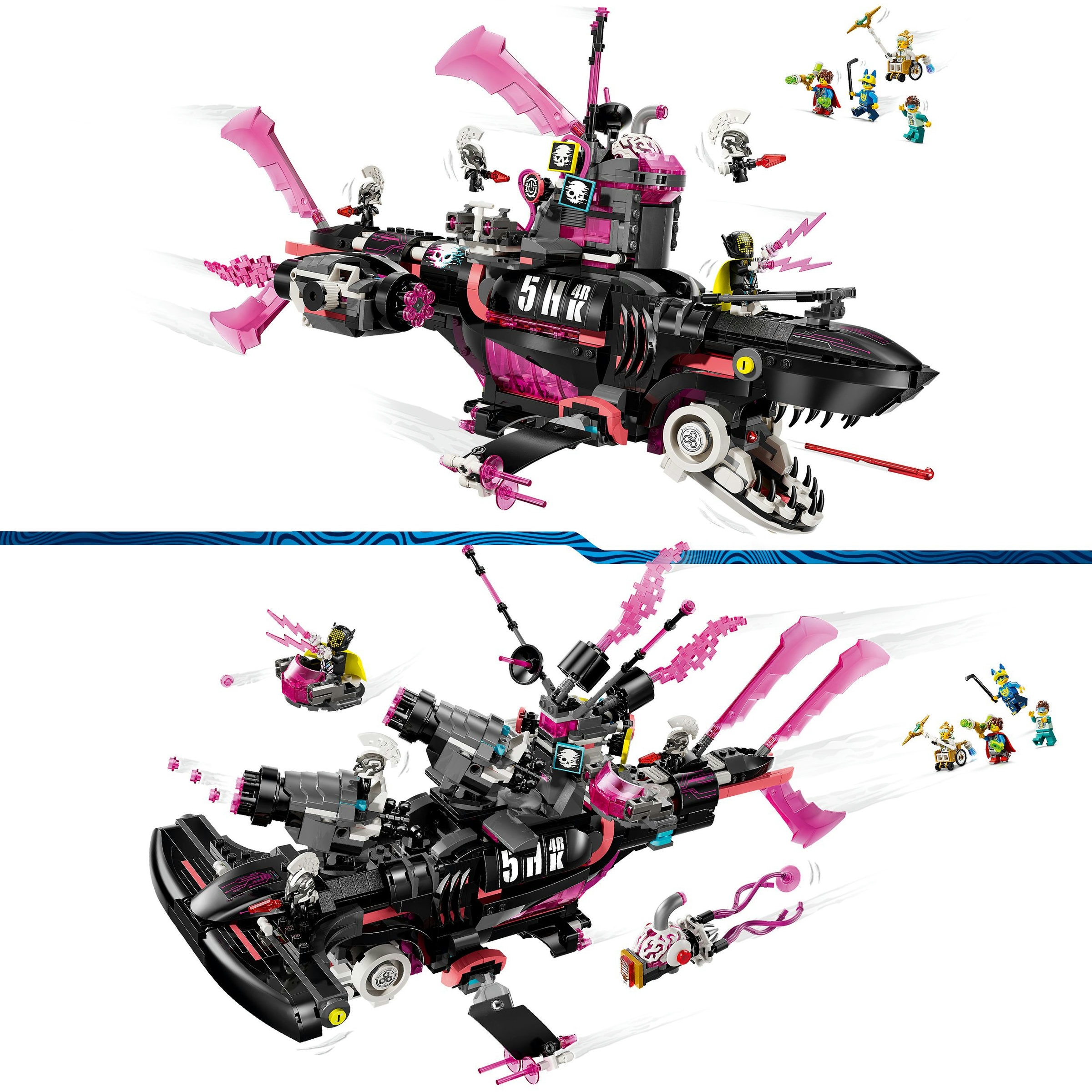 Juego de construcción Submarino-Tiburón de las Pesadillas LEGO Dreamzzz - 71500 4
