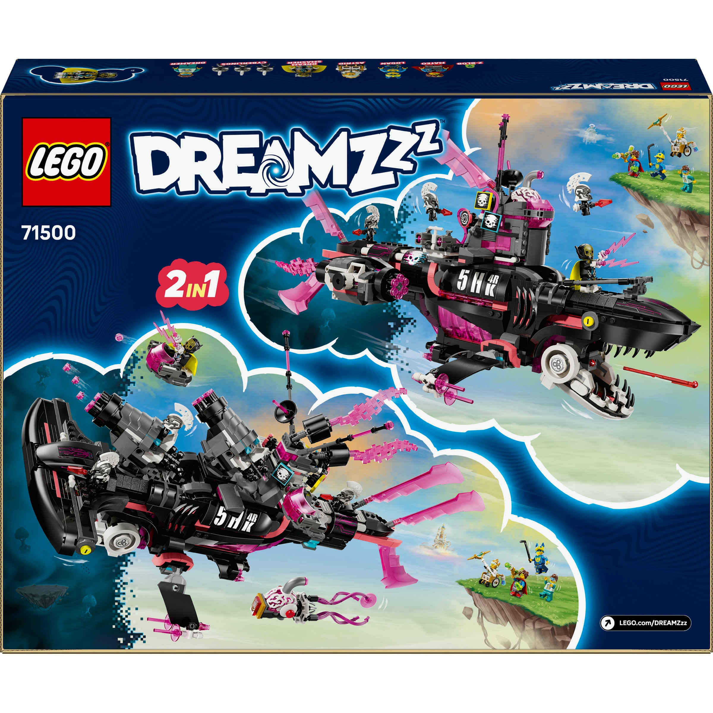 Juego de construcción Submarino-Tiburón de las Pesadillas LEGO Dreamzzz - 71500 8