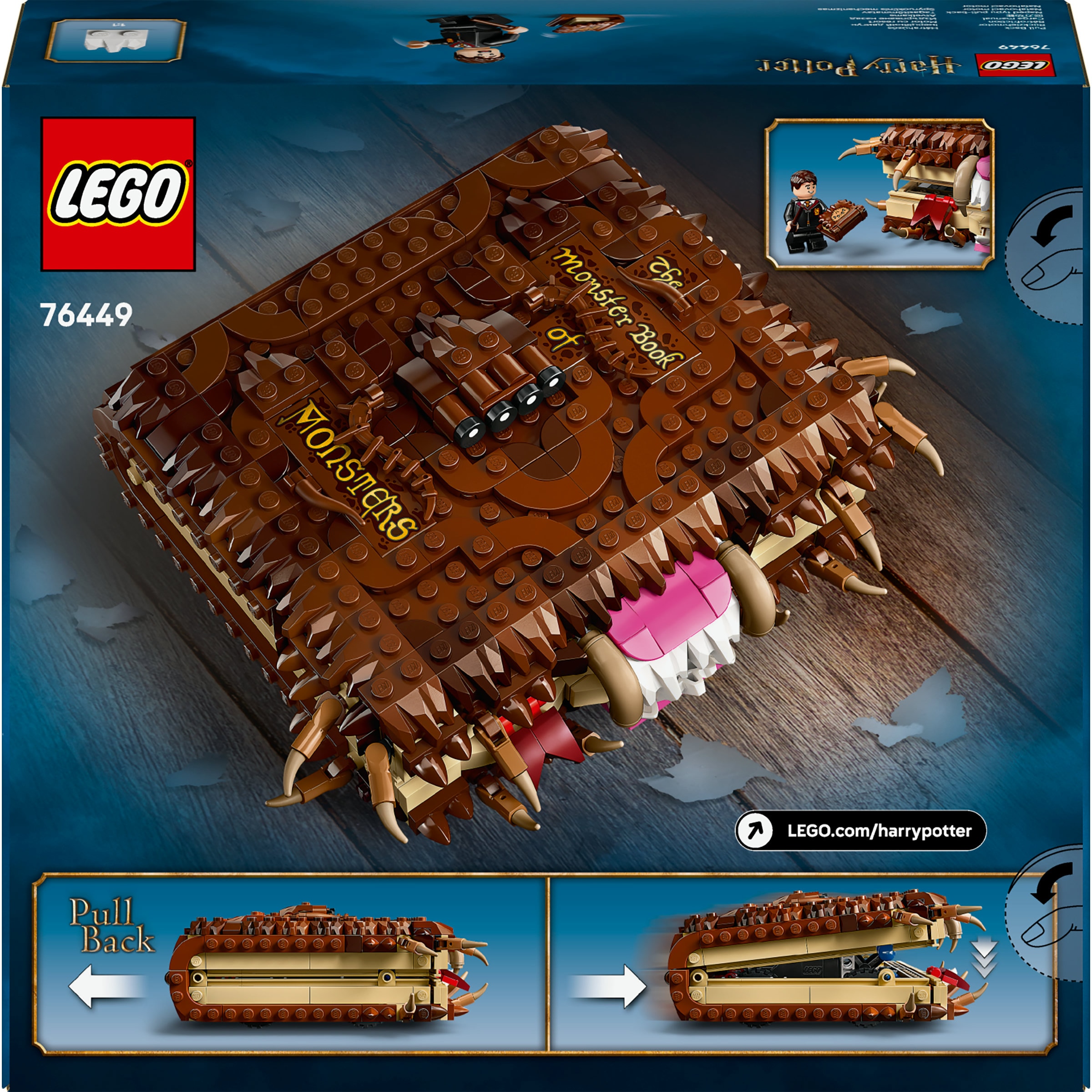 Juego de construcción Monstruoso Libro de los Monstruos Mordedor LEGO Harry Potter - 76449 8