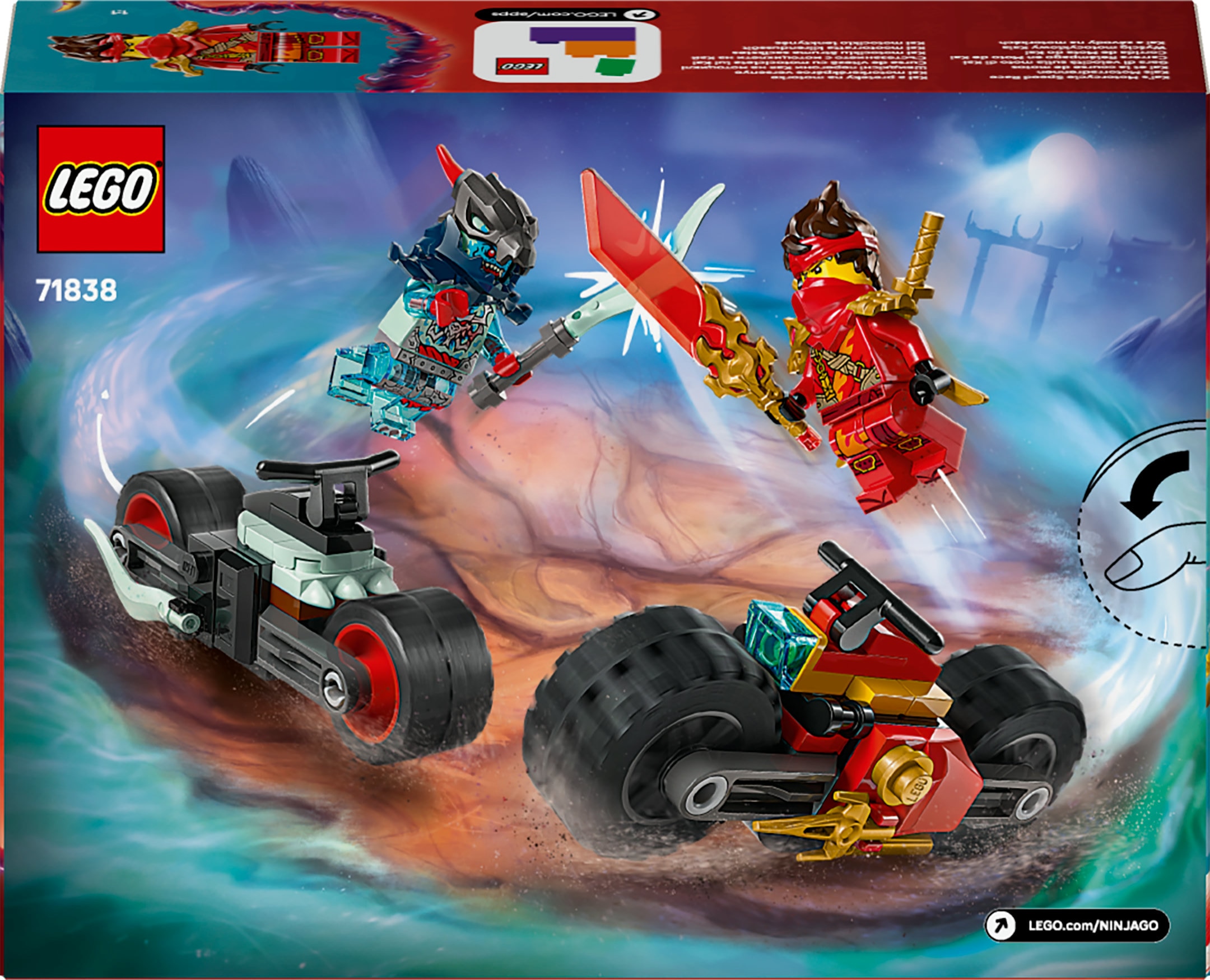 Juego de construcción Carrera Relámpago en Moto de Kai LEGO Ninjago - 71838 8