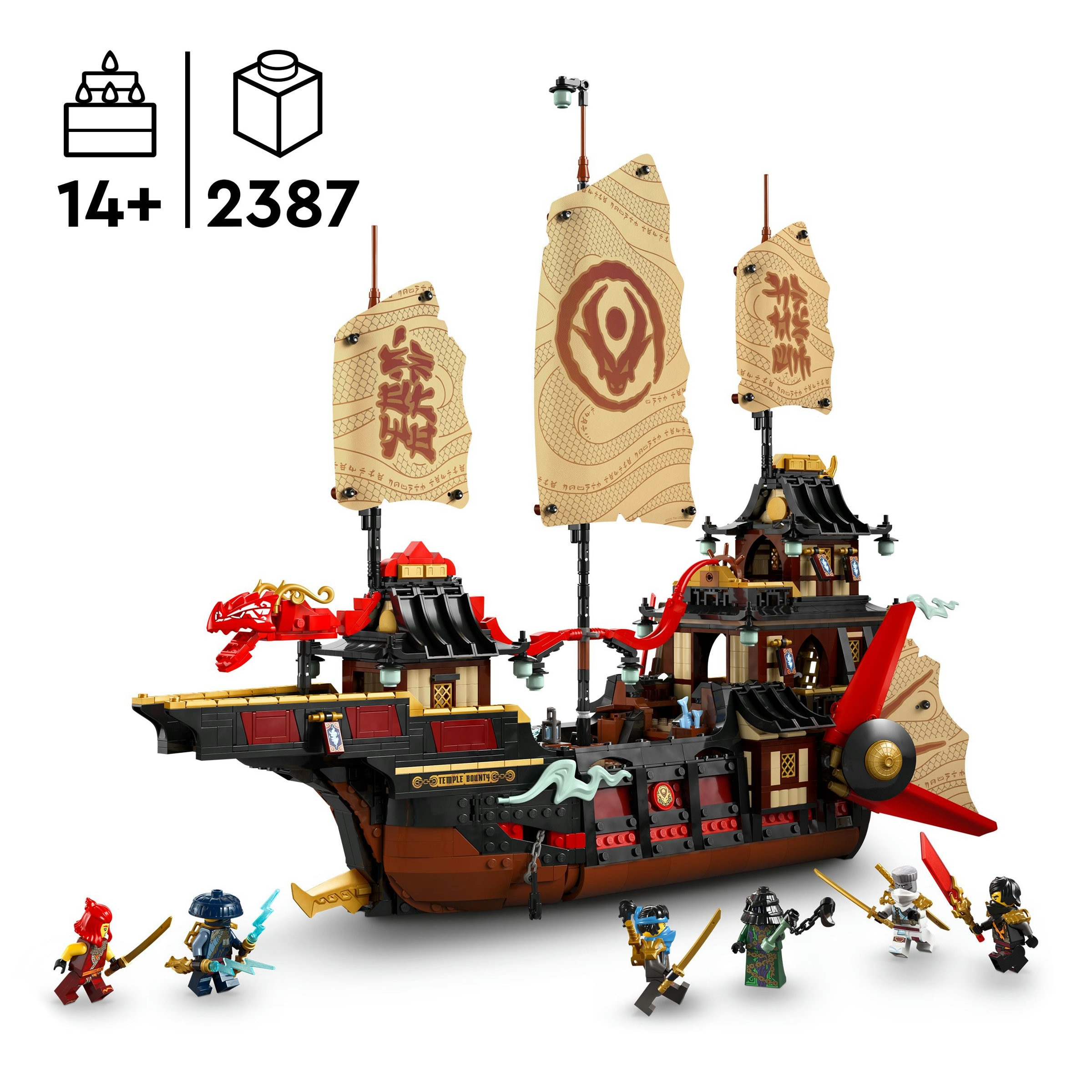 Juego de construcción Bounty del Templo LEGO Ninjago - 71848 3