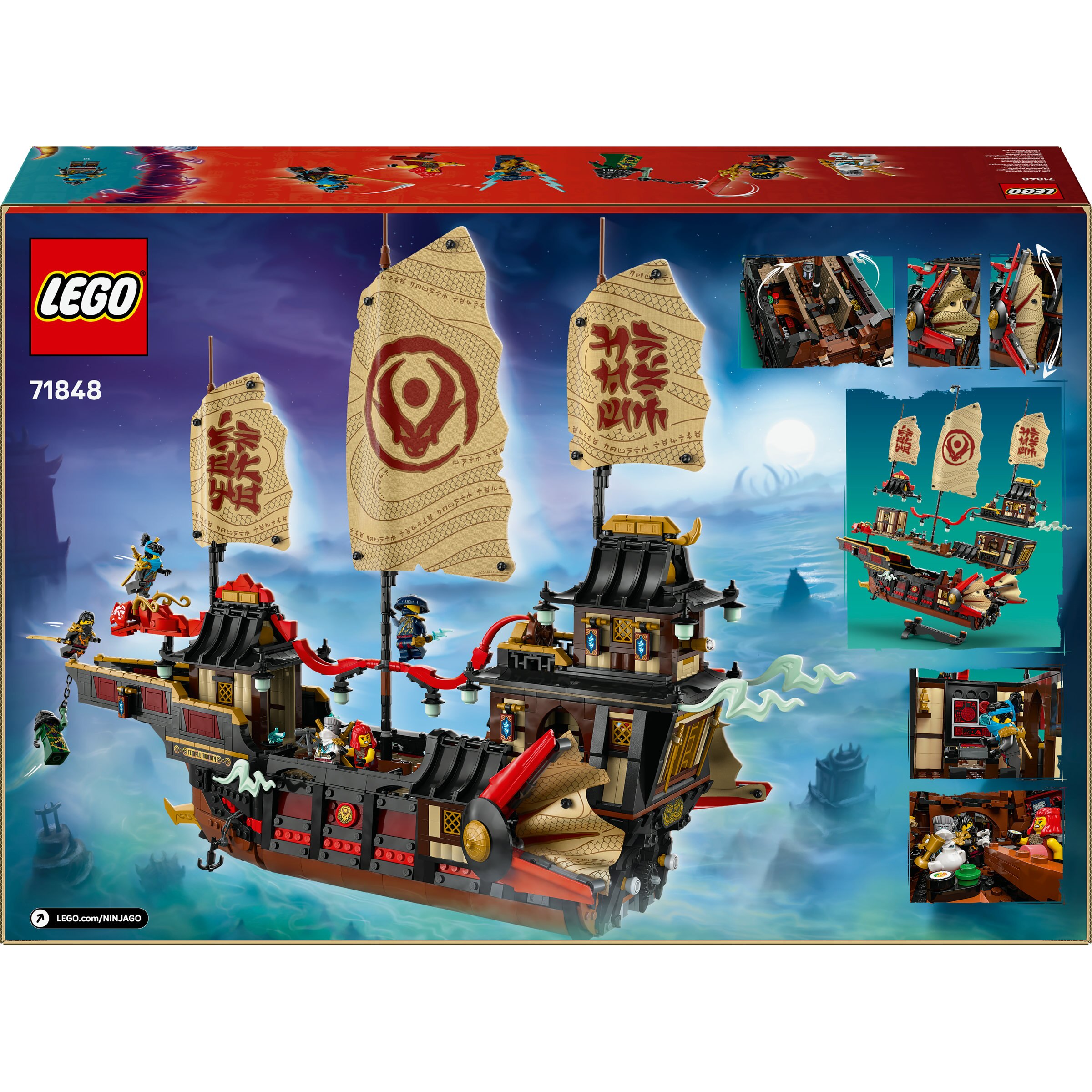 Juego de construcción Bounty del Templo LEGO Ninjago - 71848 8