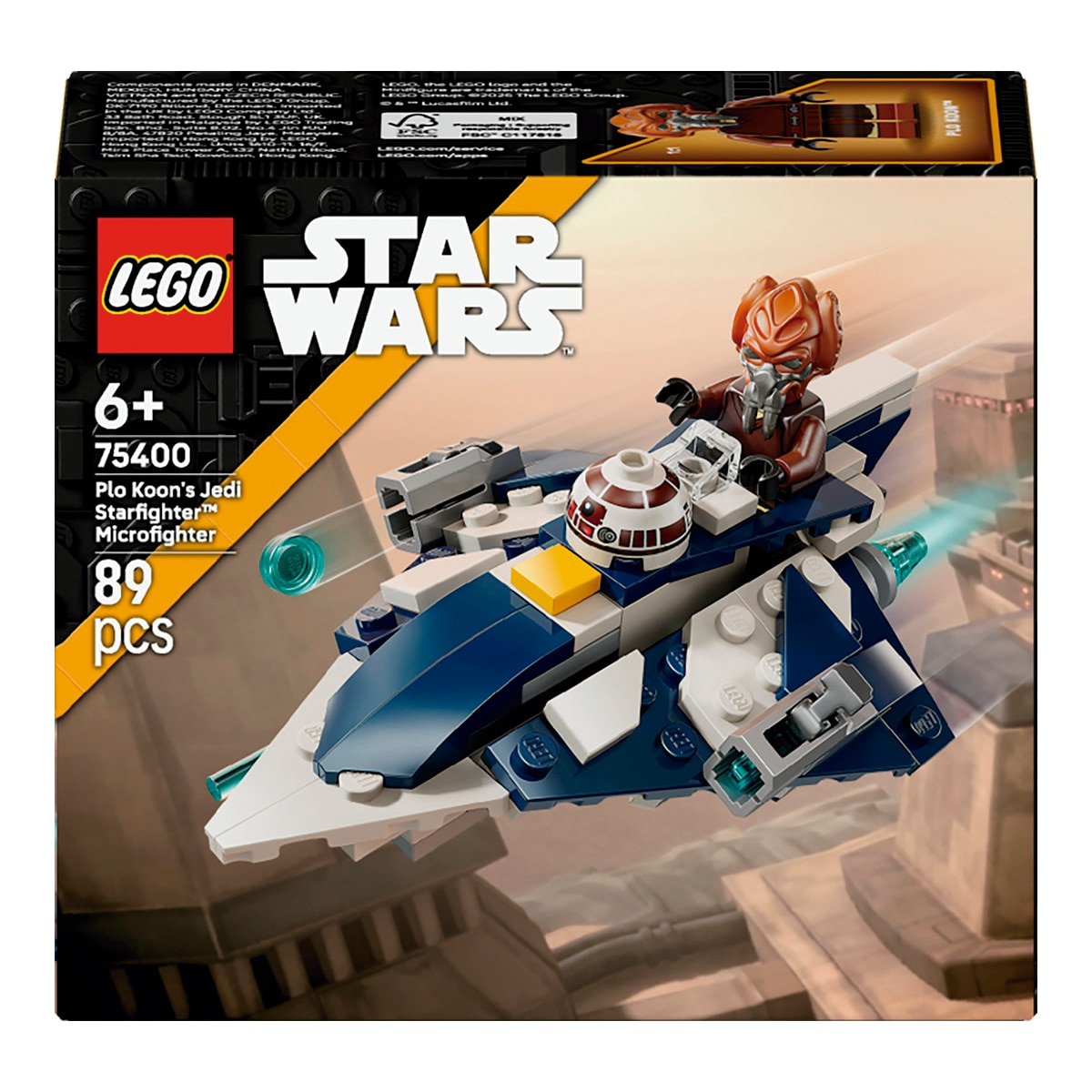 Imagen 0 de Juego de construcción Microfighter: Caza Estelar Jedi de Plo Koon LEGO Star Wars - 75400