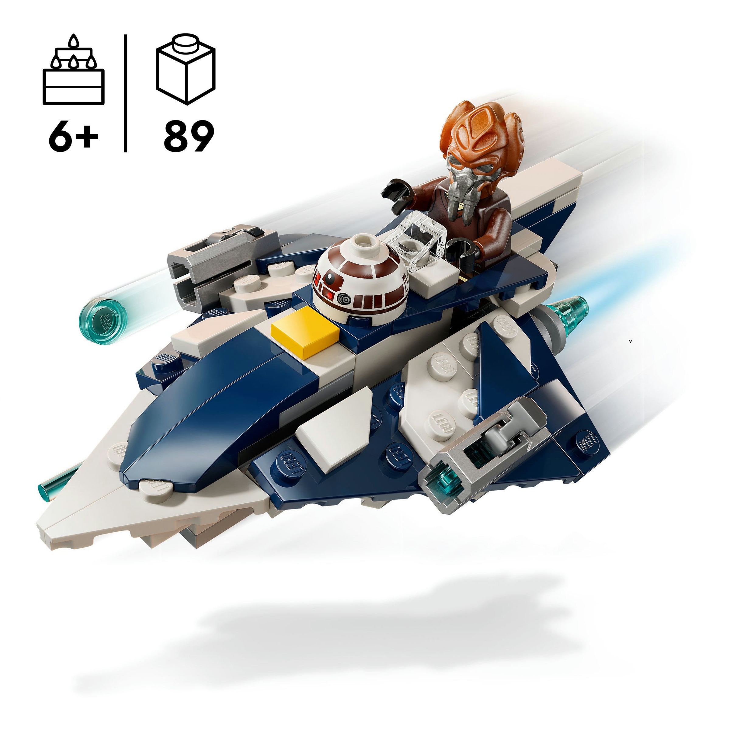 Juego de construcción Microfighter: Caza Estelar Jedi de Plo Koon LEGO Star Wars - 75400 3
