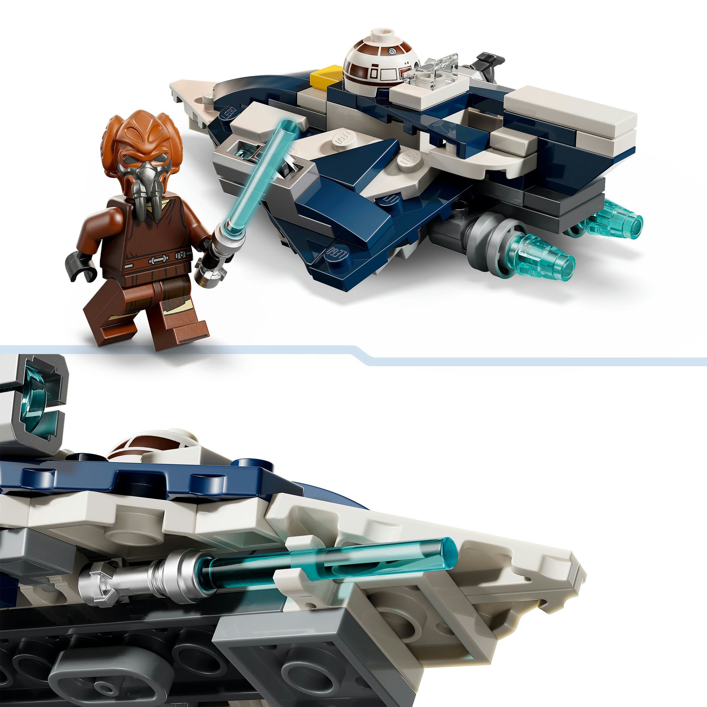 Juego de construcción Microfighter: Caza Estelar Jedi de Plo Koon LEGO Star Wars - 75400 4