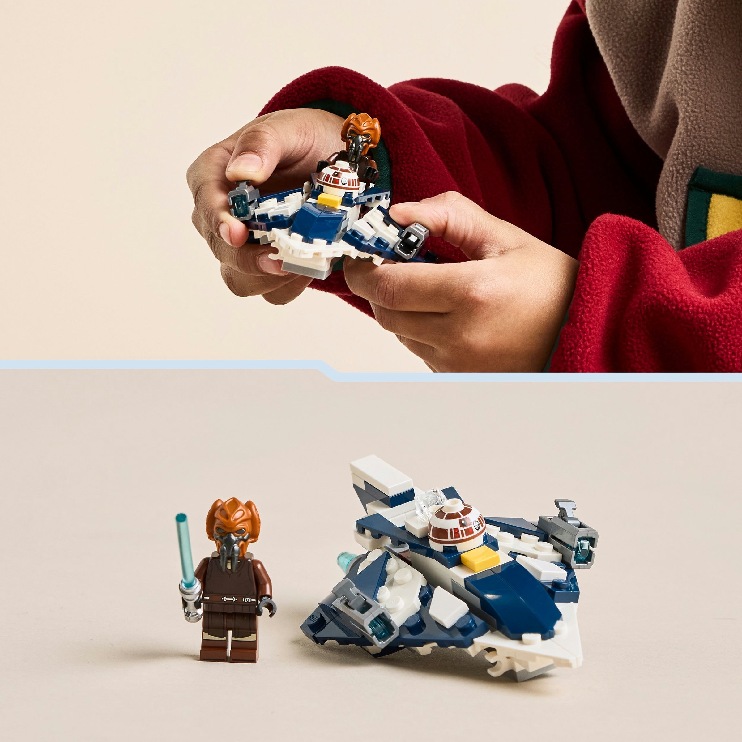 Juego de construcción Microfighter: Caza Estelar Jedi de Plo Koon LEGO Star Wars - 75400 6