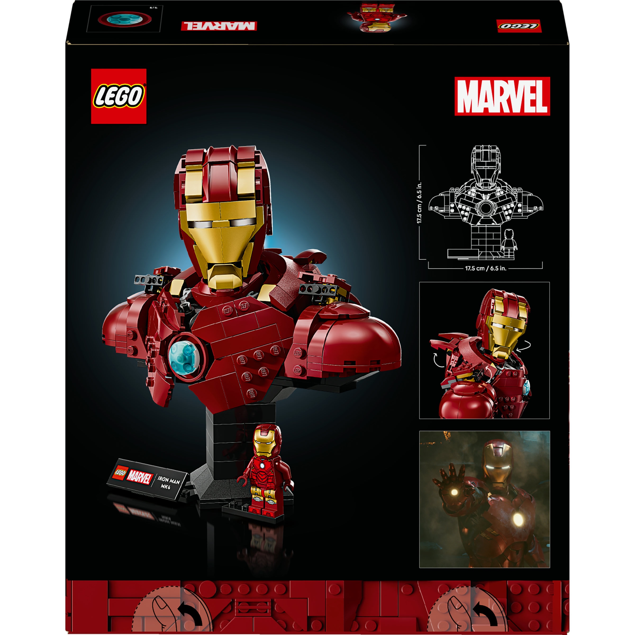 Juego de construcción Busto de Iron Man MK4 LEGO Super Hero - 76327 8