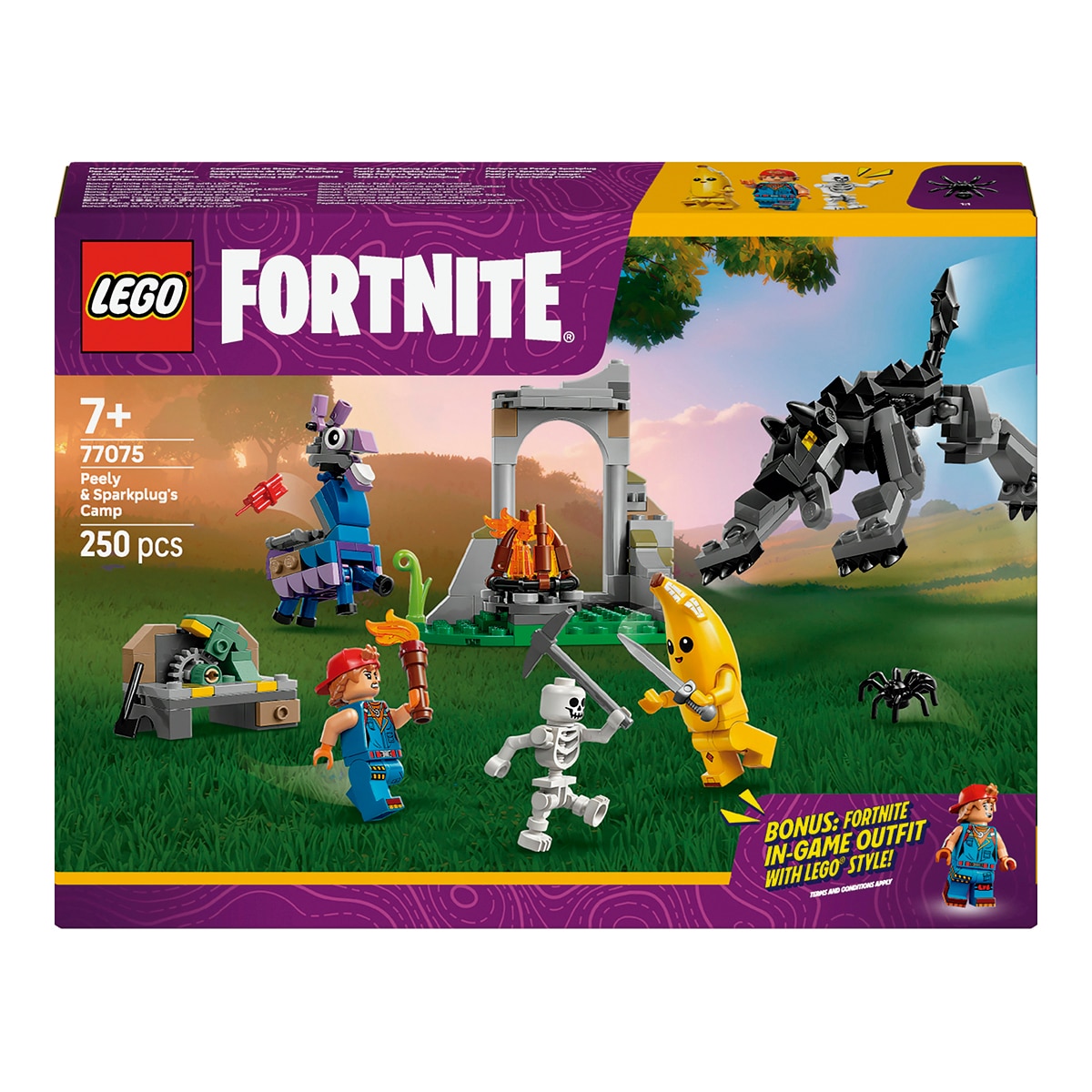 Imagen 0 de Juego de construcción Campamento de Banano y Bujía LEGO Fortnite - 77075