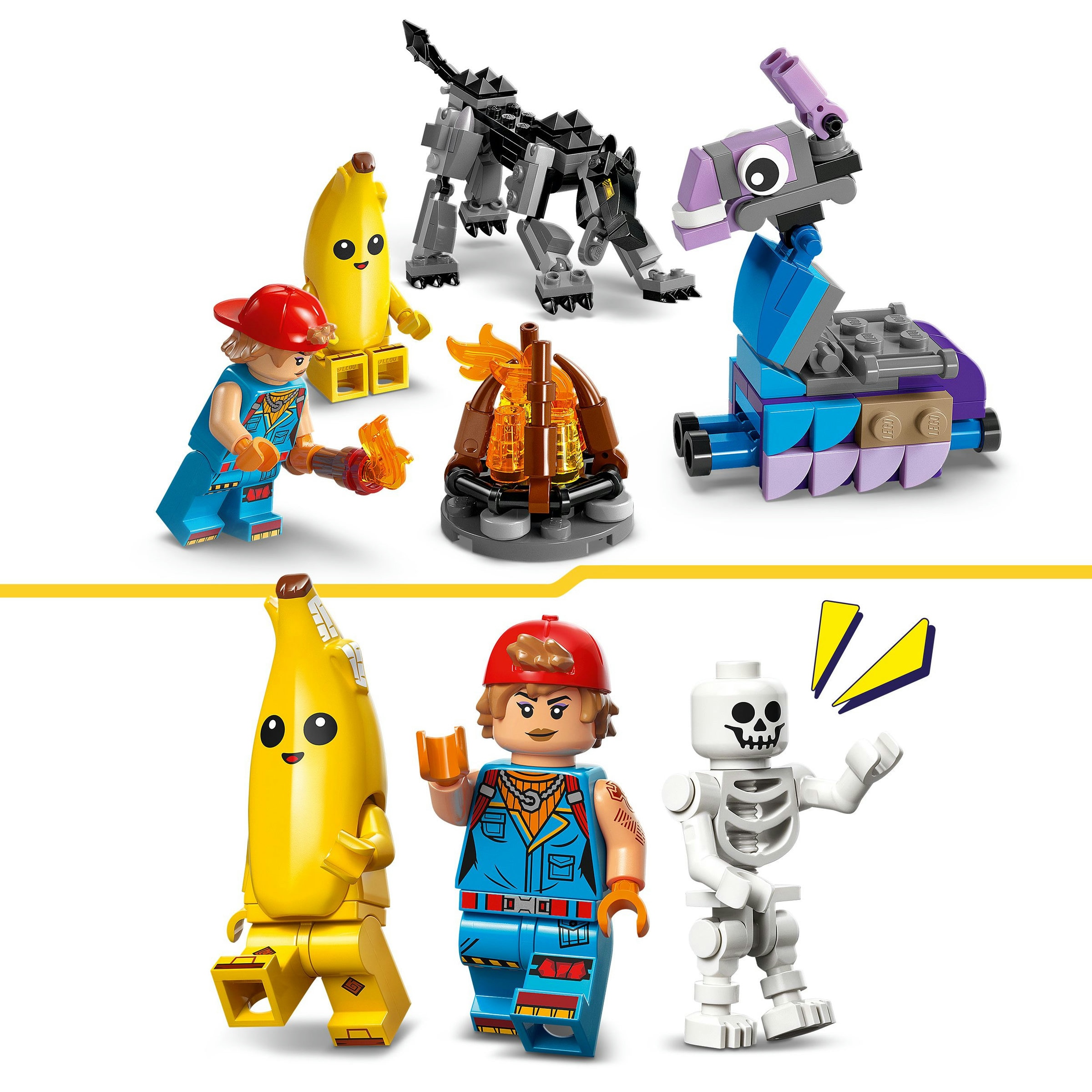 Juego de construcción Campamento de Banano y Bujía LEGO Fortnite - 77075 5
