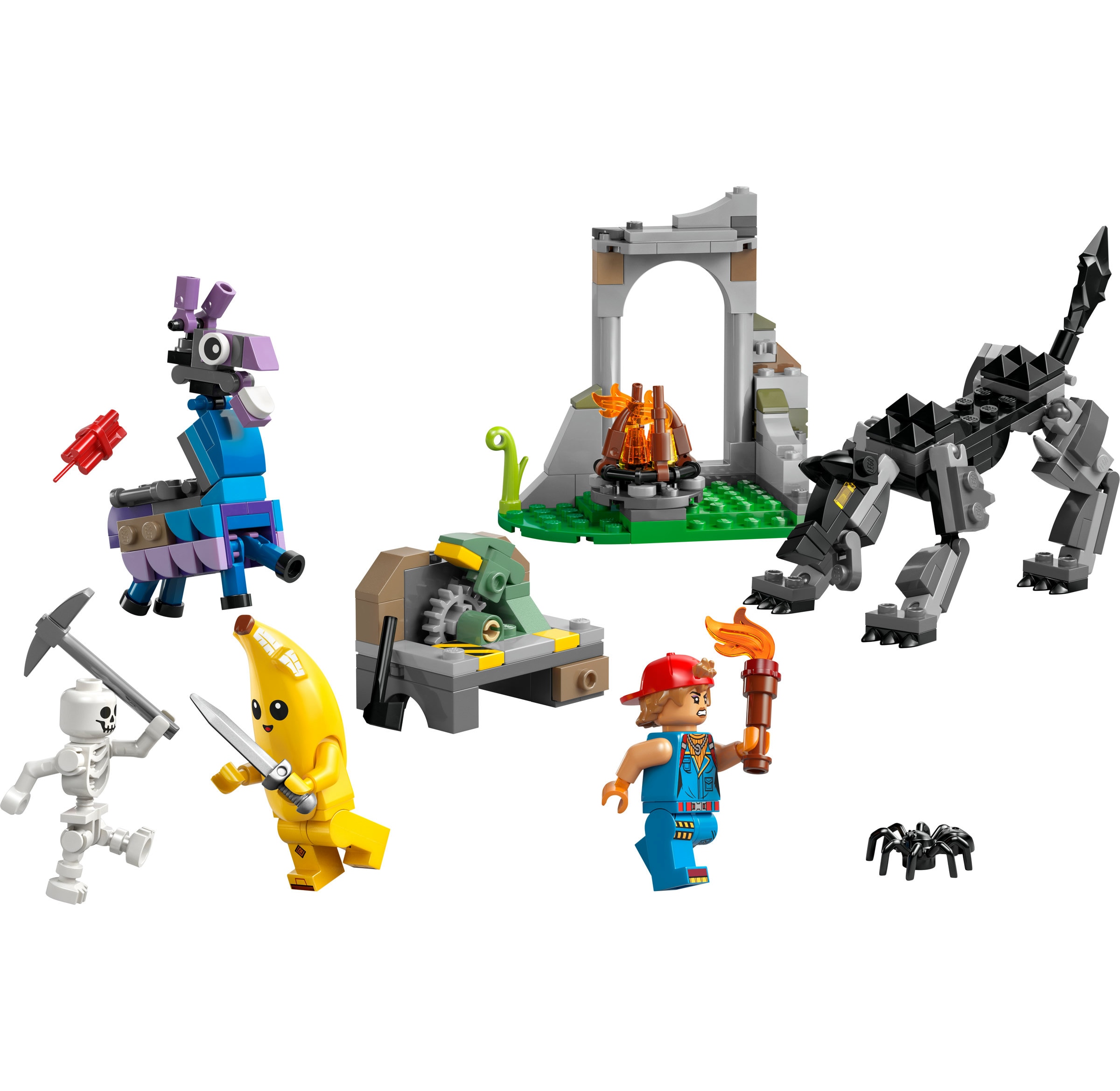 Juego de construcción Campamento de Banano y Bujía LEGO Fortnite - 77075 7