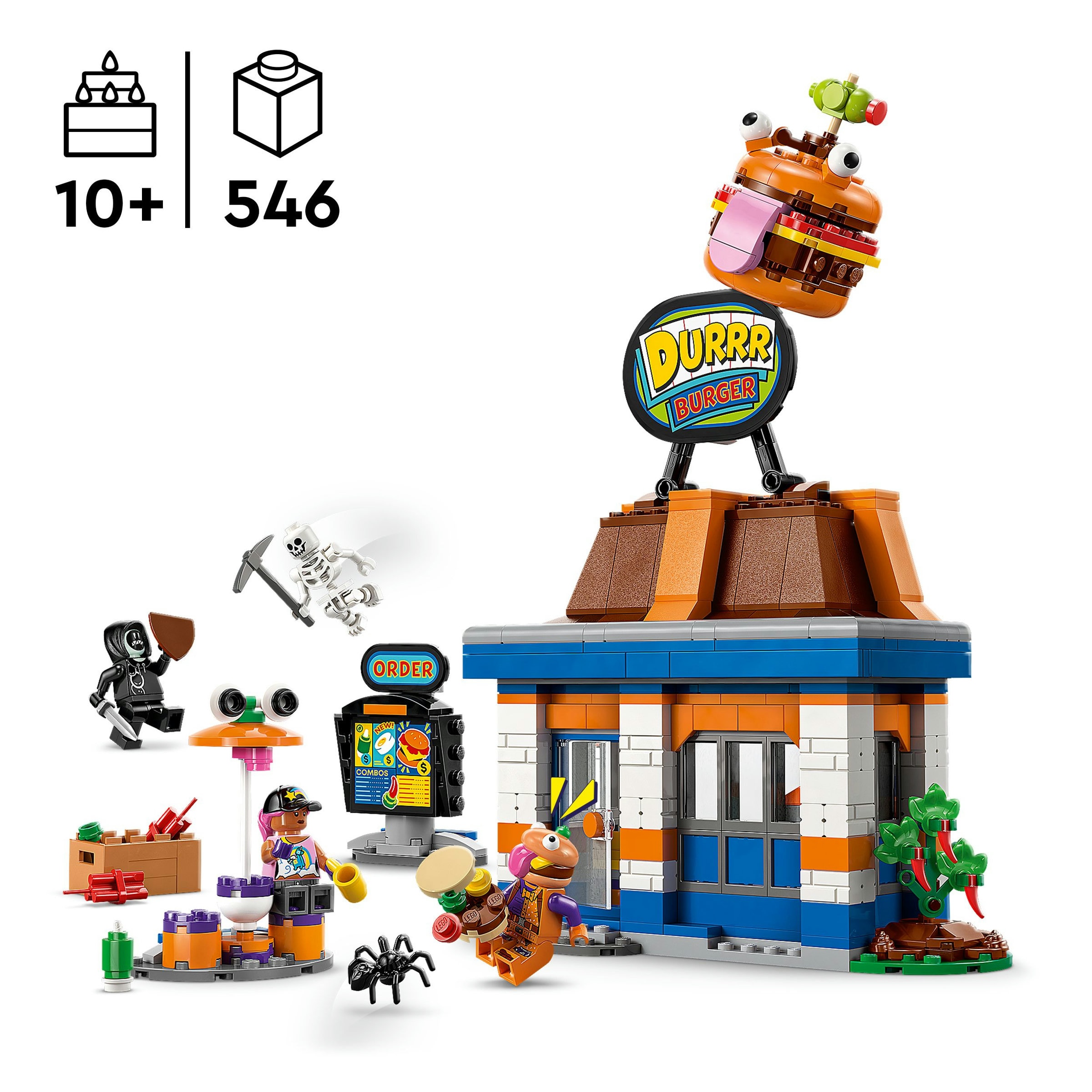 Juego de construcción Restaurante Hamburrrguesa LEGO Fortnite - 77076 3
