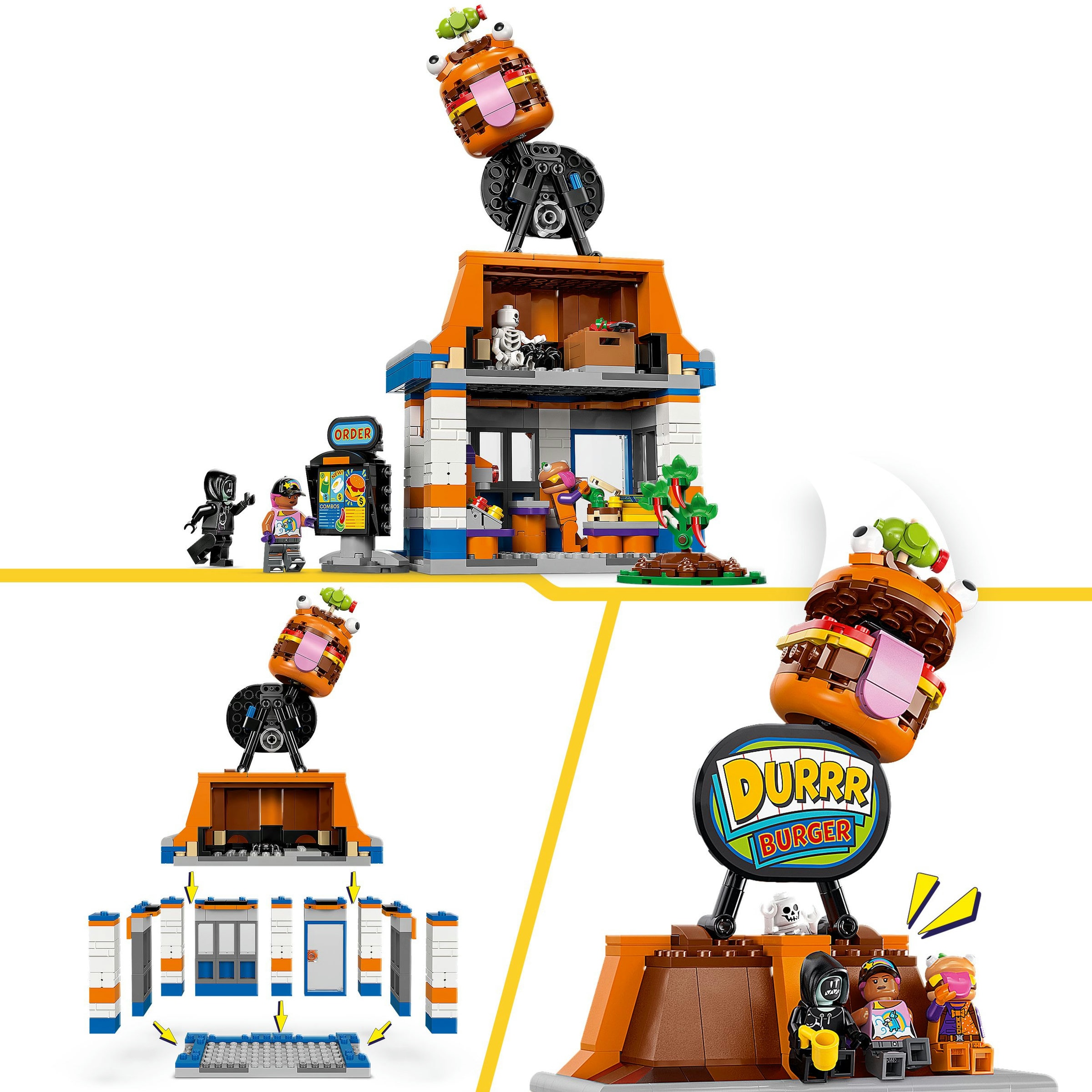 Juego de construcción Restaurante Hamburrrguesa LEGO Fortnite - 77076 4