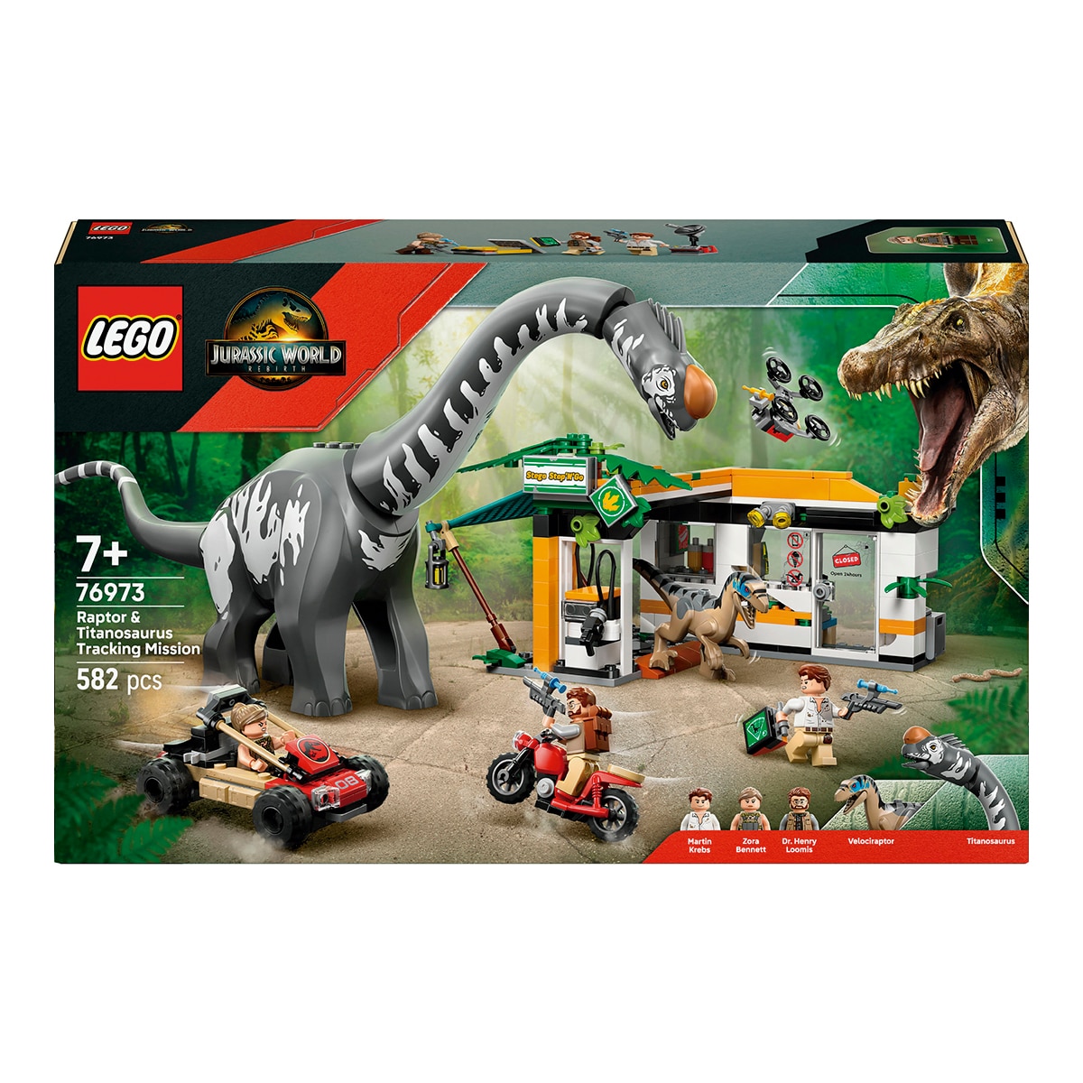 Imagem 0 de Missão de Localização de Raptor e Titanossauro Lego Jurassic World
