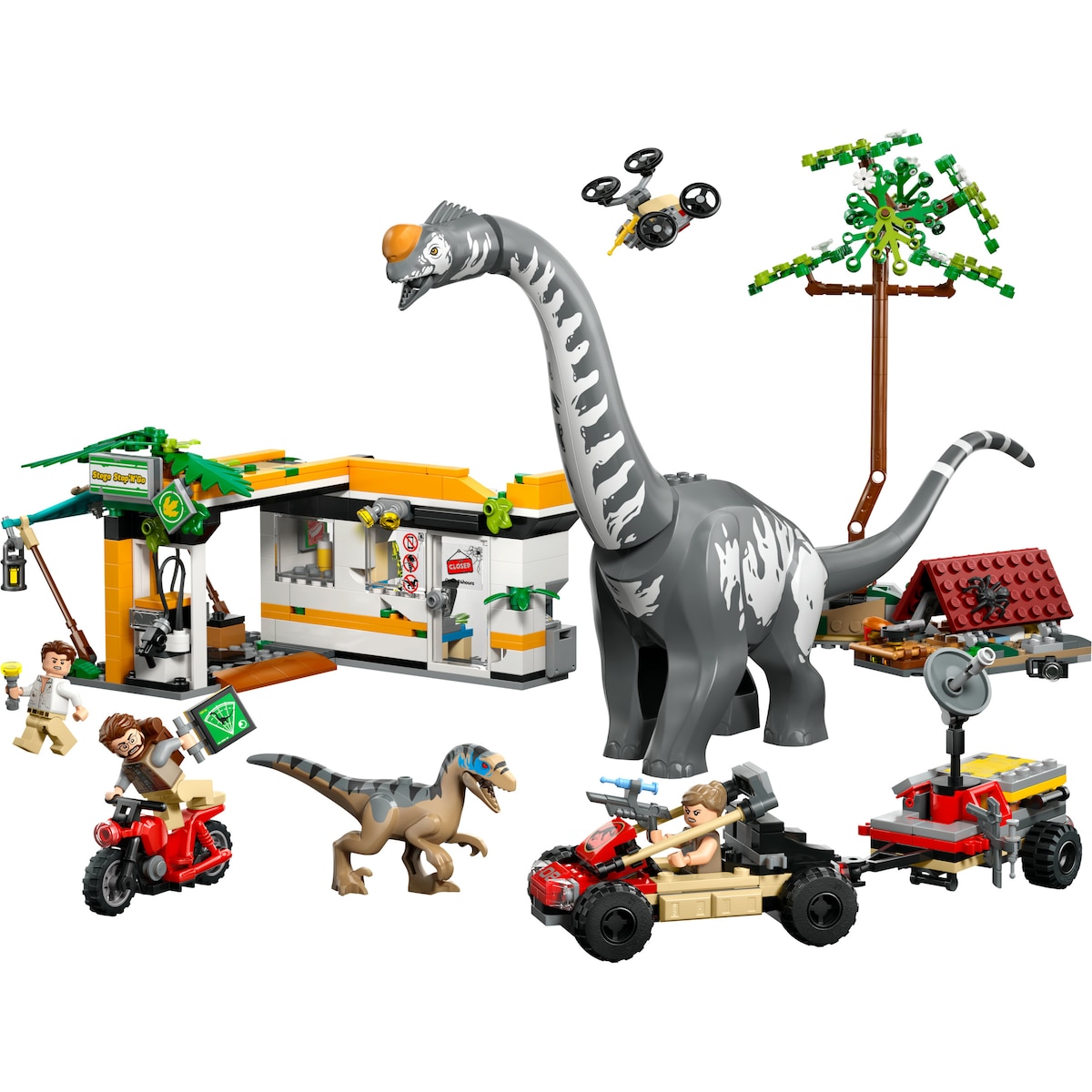 Missão de Localização de Raptor e Titanossauro Lego Jurassic World 8