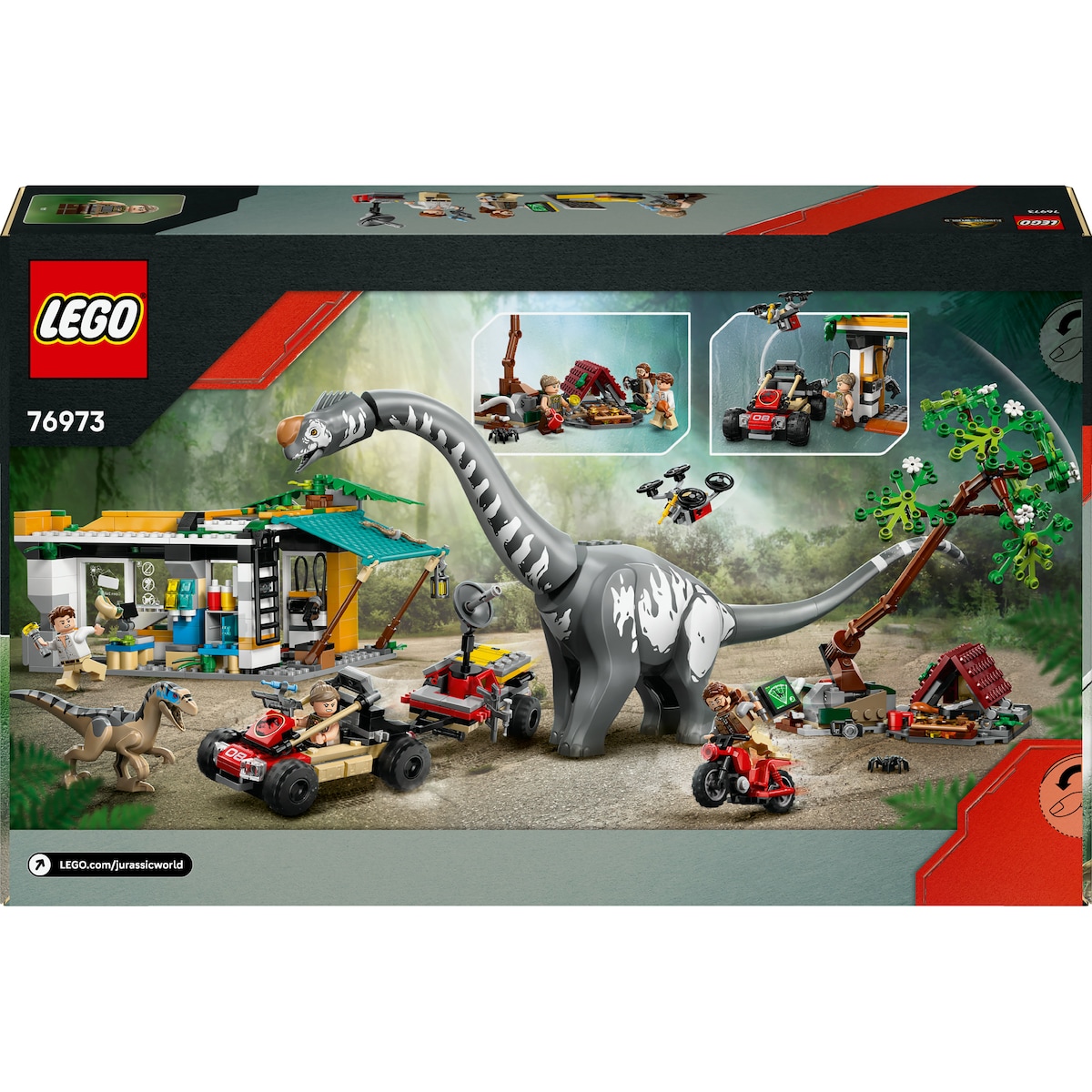 Missão de Localização de Raptor e Titanossauro Lego Jurassic World 9