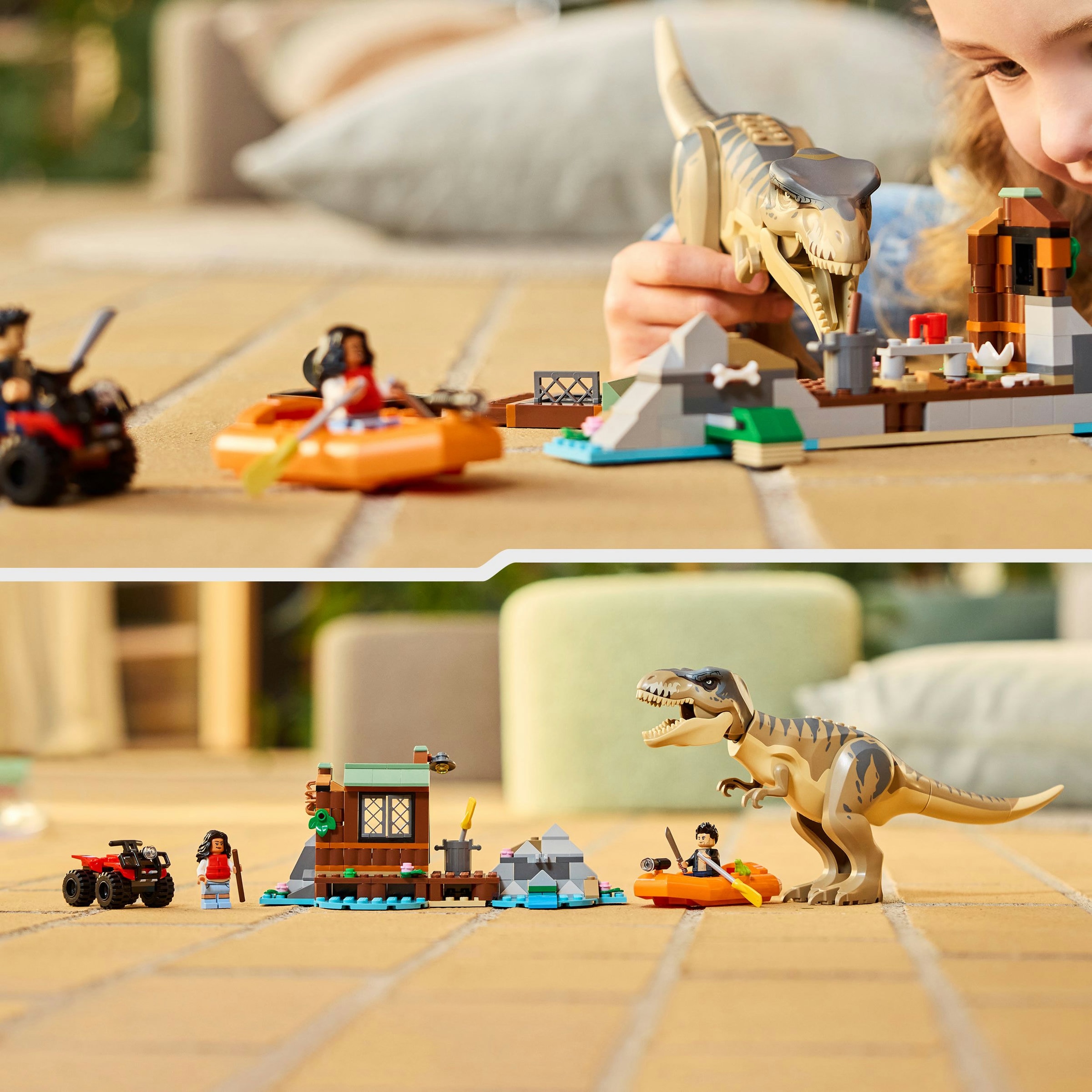 Juego de construcción Huida por el Río y T. rex a la Caza LEGO Jurassic World - 76975 7