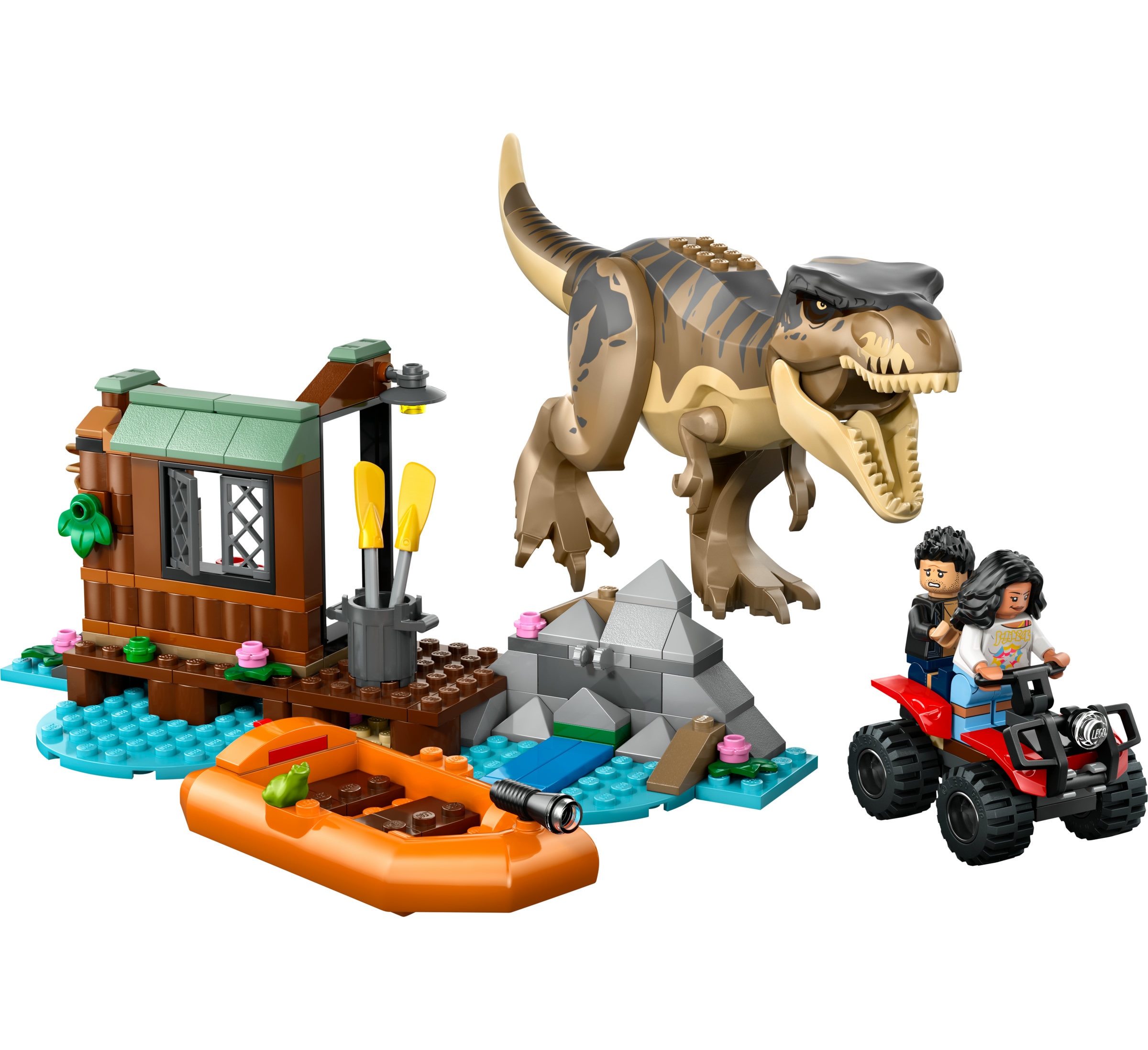 Juego de construcción Huida por el Río y T. rex a la Caza LEGO Jurassic World - 76975 8