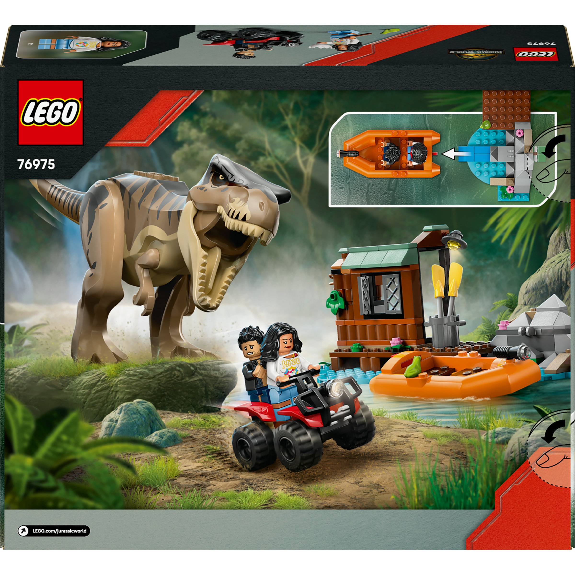Juego de construcción Huida por el Río y T. rex a la Caza LEGO Jurassic World - 76975 9