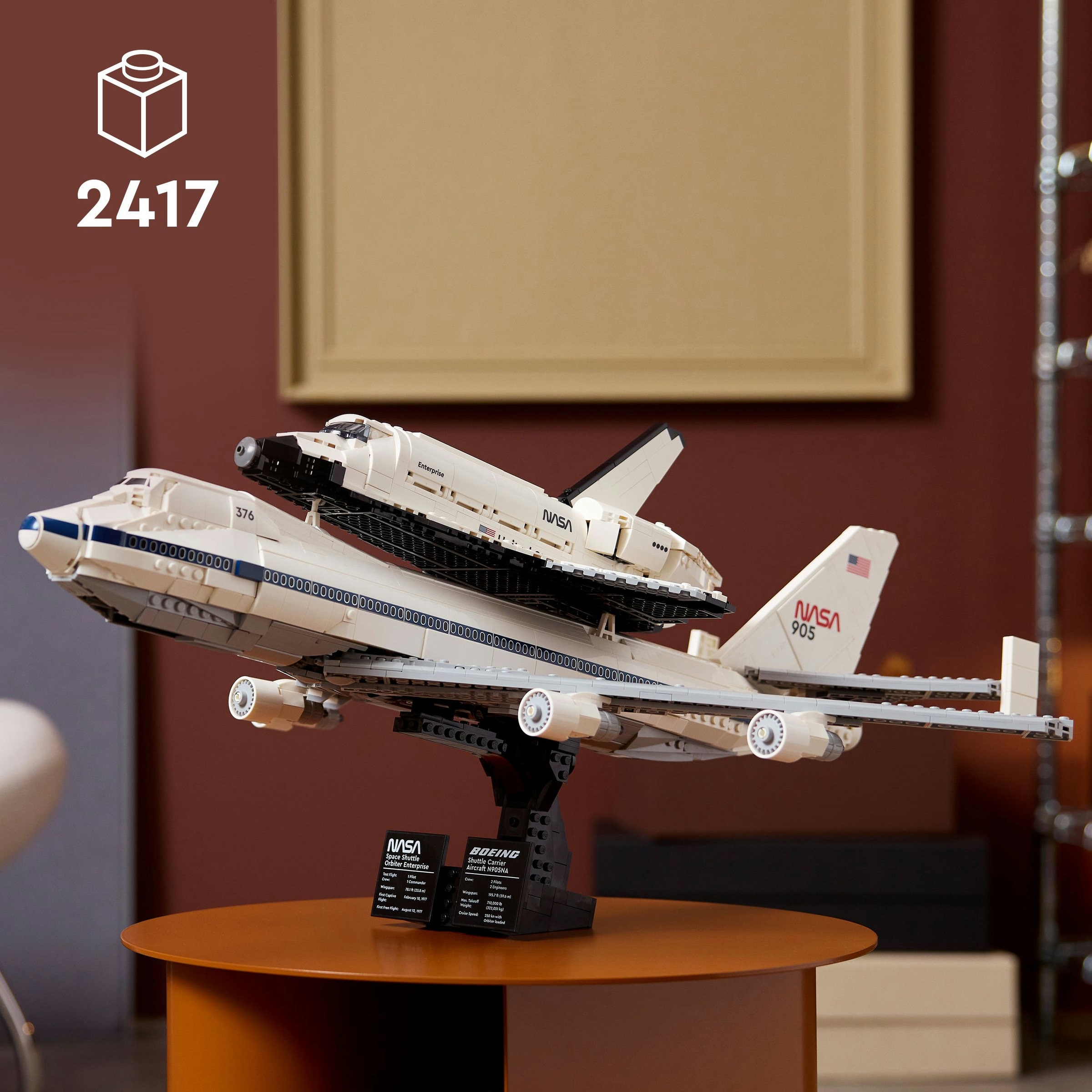 Juego de construcción Shuttle Carrier Aircraft NASA avión LEGO Icons - 10360 4