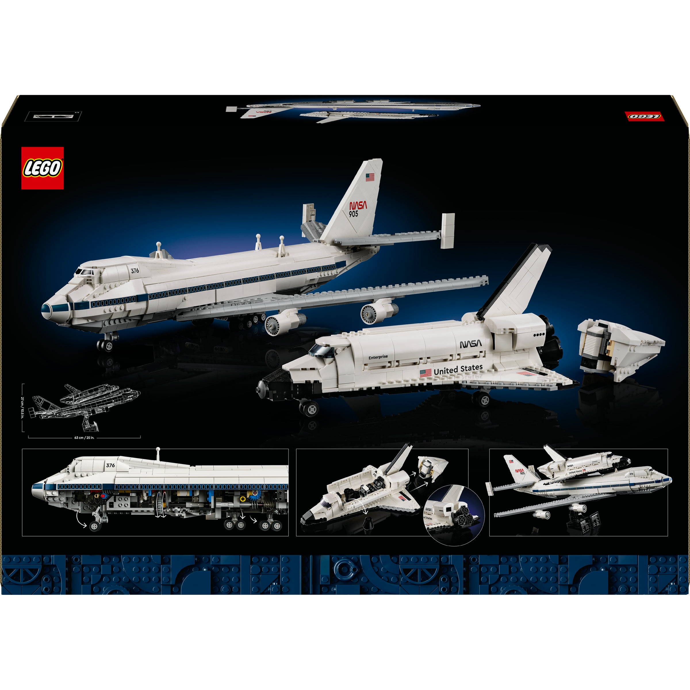 Juego de construcción Shuttle Carrier Aircraft NASA avión LEGO Icons - 10360 9