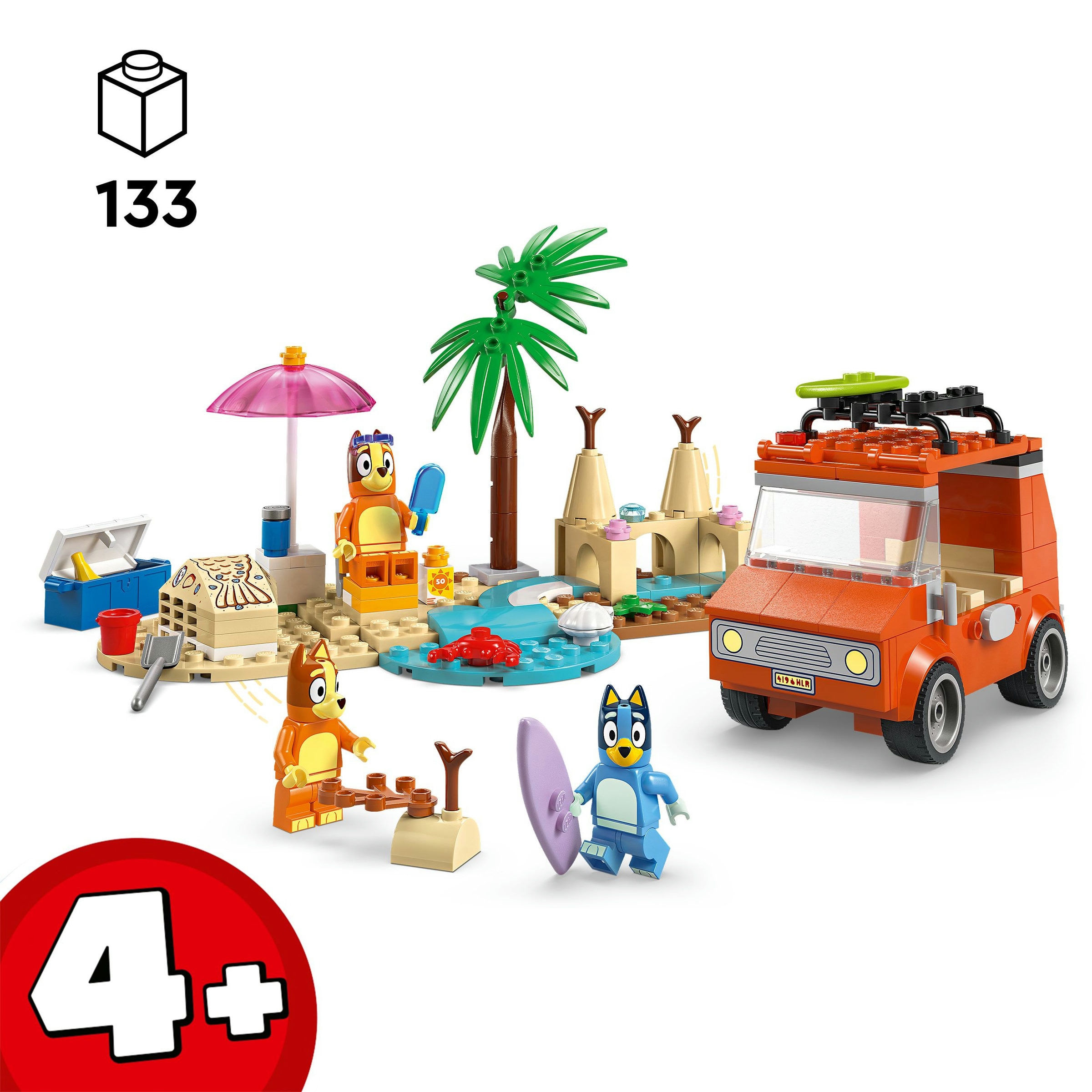 Juego de construcción Excursión Familiar a la Playa de Bluey LEGO Bluey - 11202 4
