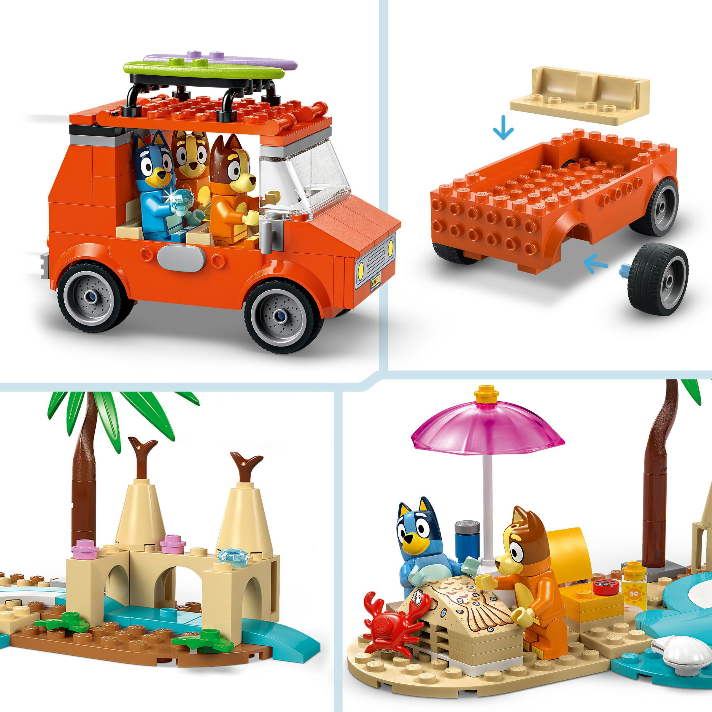 Juego de construcción Excursión Familiar a la Playa de Bluey LEGO Bluey - 11202 5