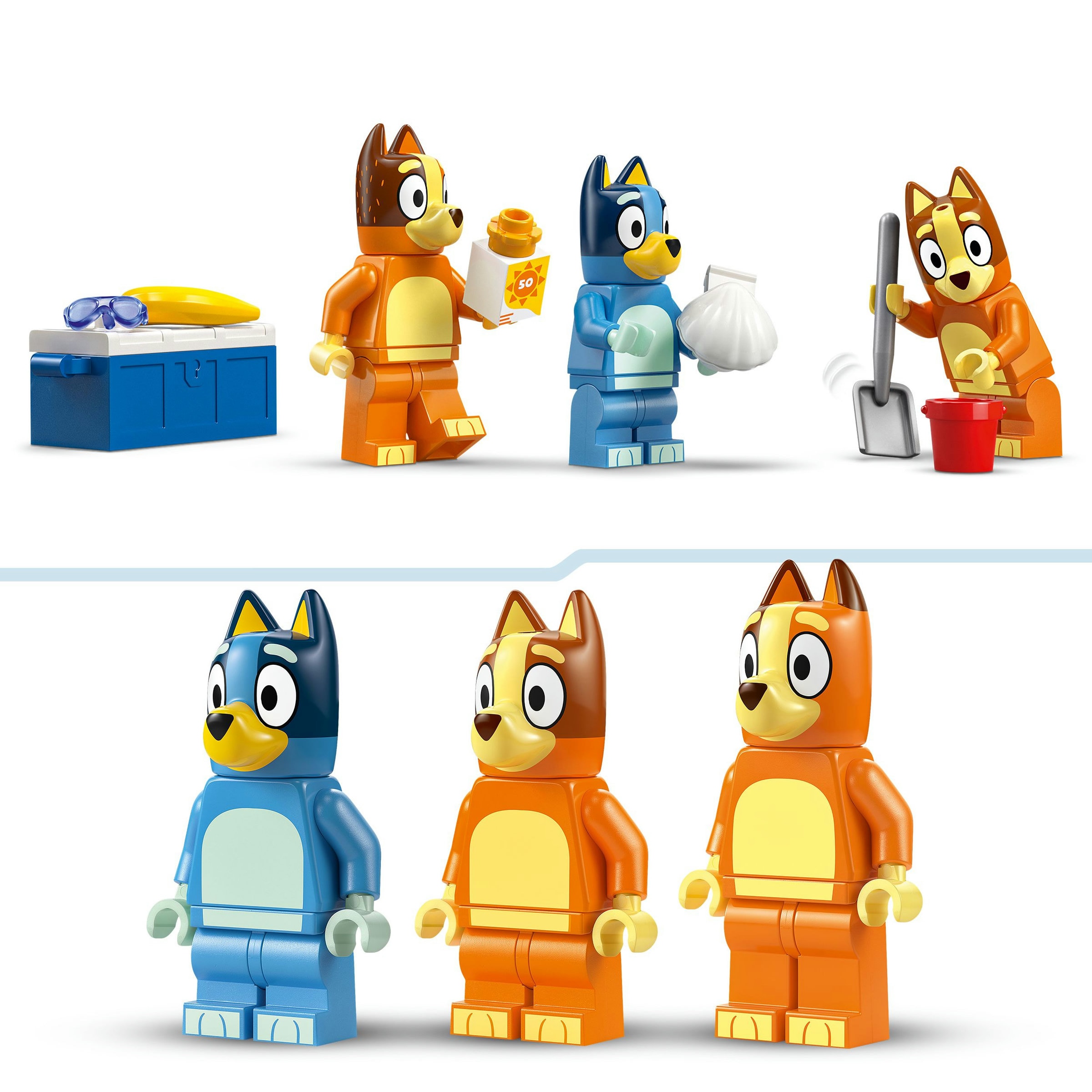 Juego de construcción Excursión Familiar a la Playa de Bluey LEGO Bluey - 11202 6