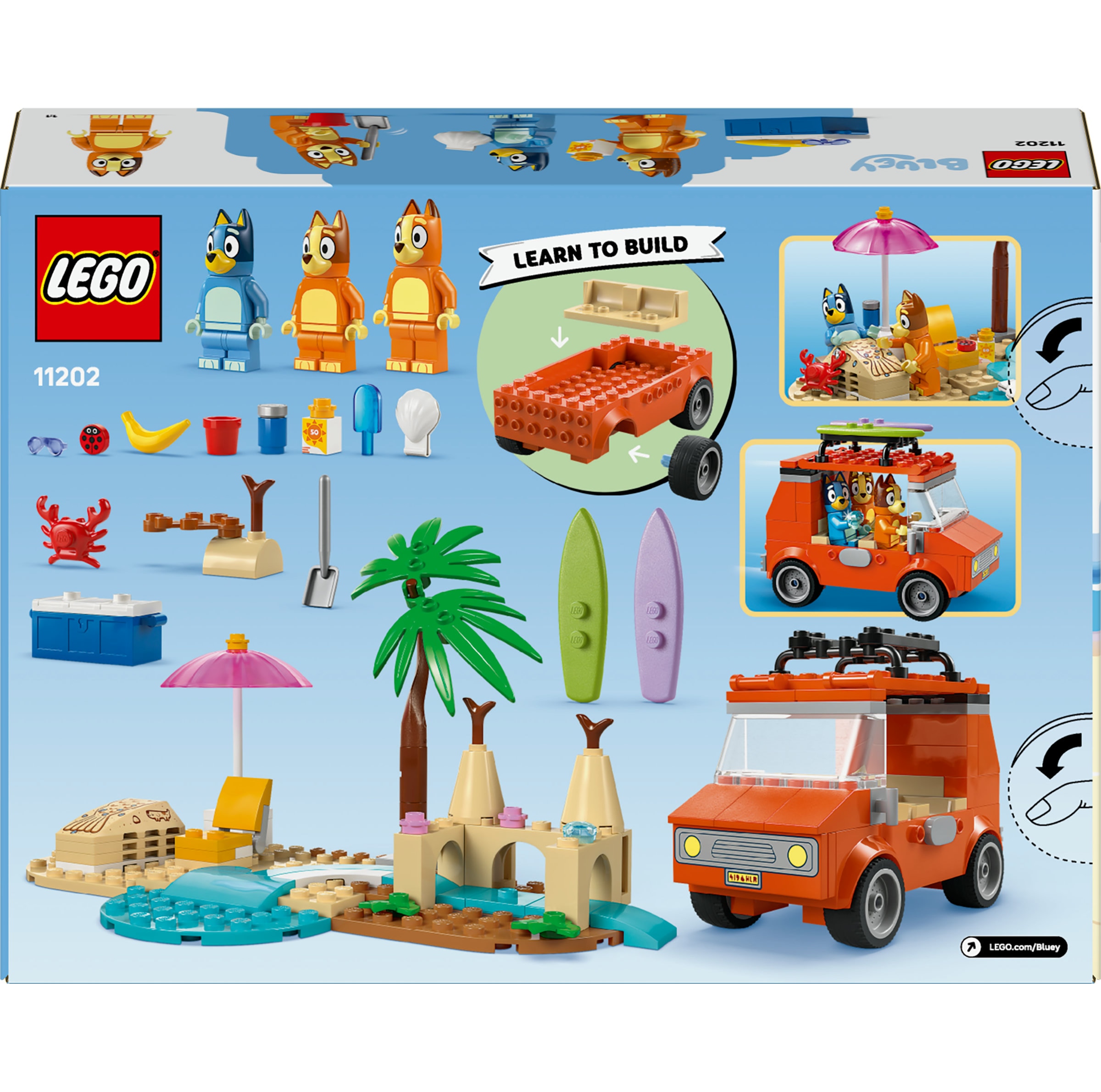 Juego de construcción Excursión Familiar a la Playa de Bluey LEGO Bluey - 11202 9
