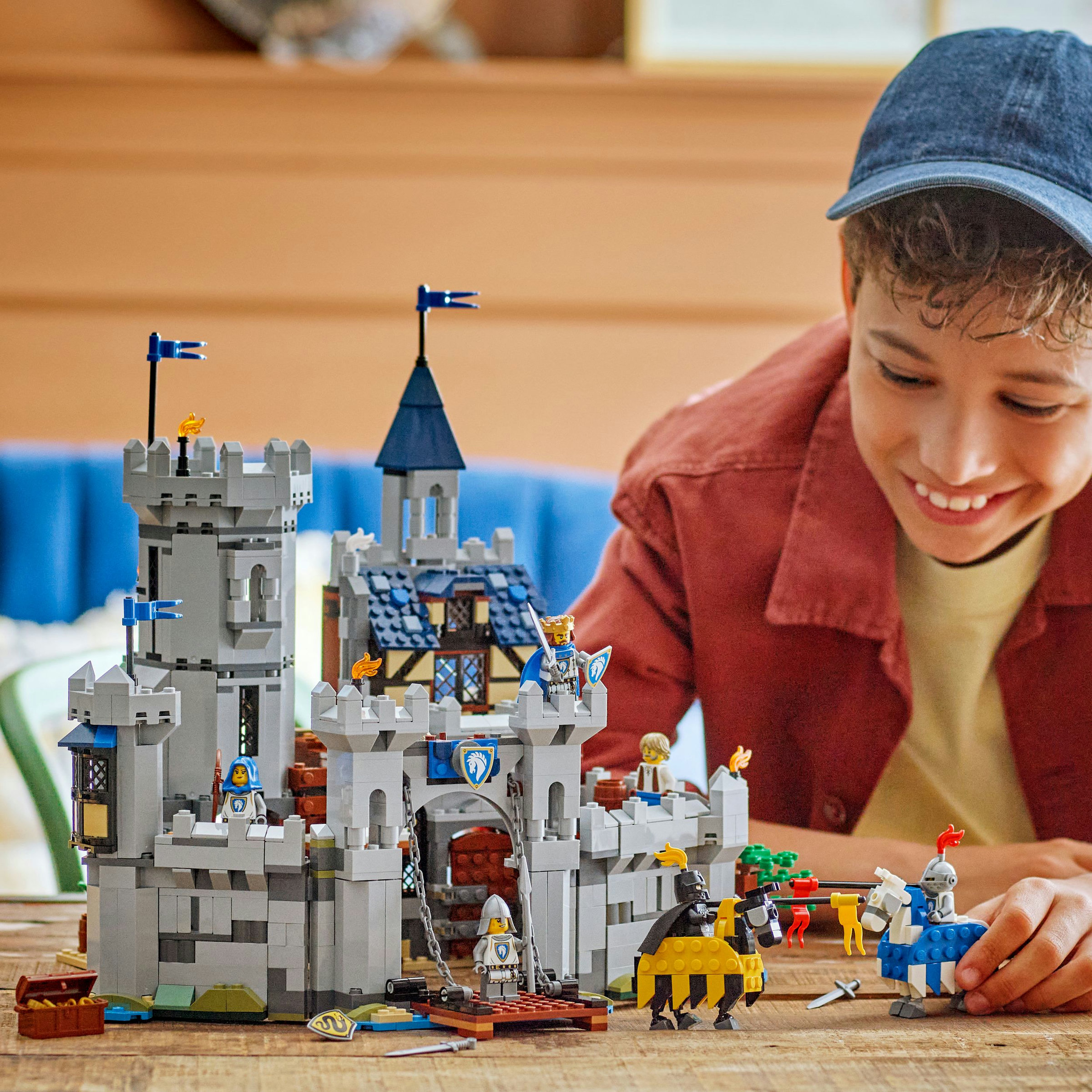 Castelo Medieval com Cavaleiro e Cavalo Lego Creator 3